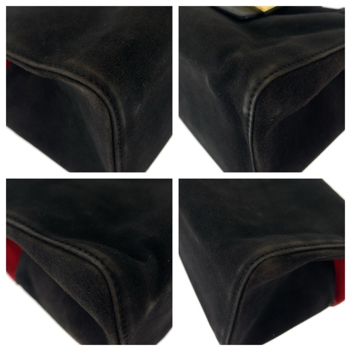 Fendi Black Suede Handbag (Pre-Owned)