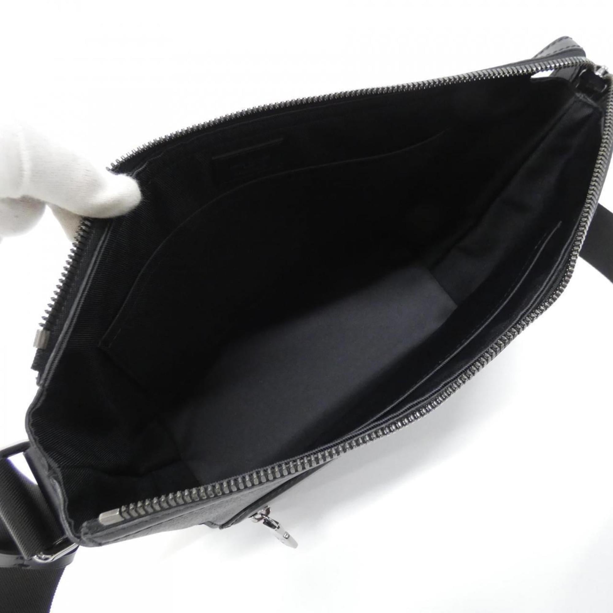 Louis Vuitton Black Coated Canvas Shoulder Bag (Pre-Owned)