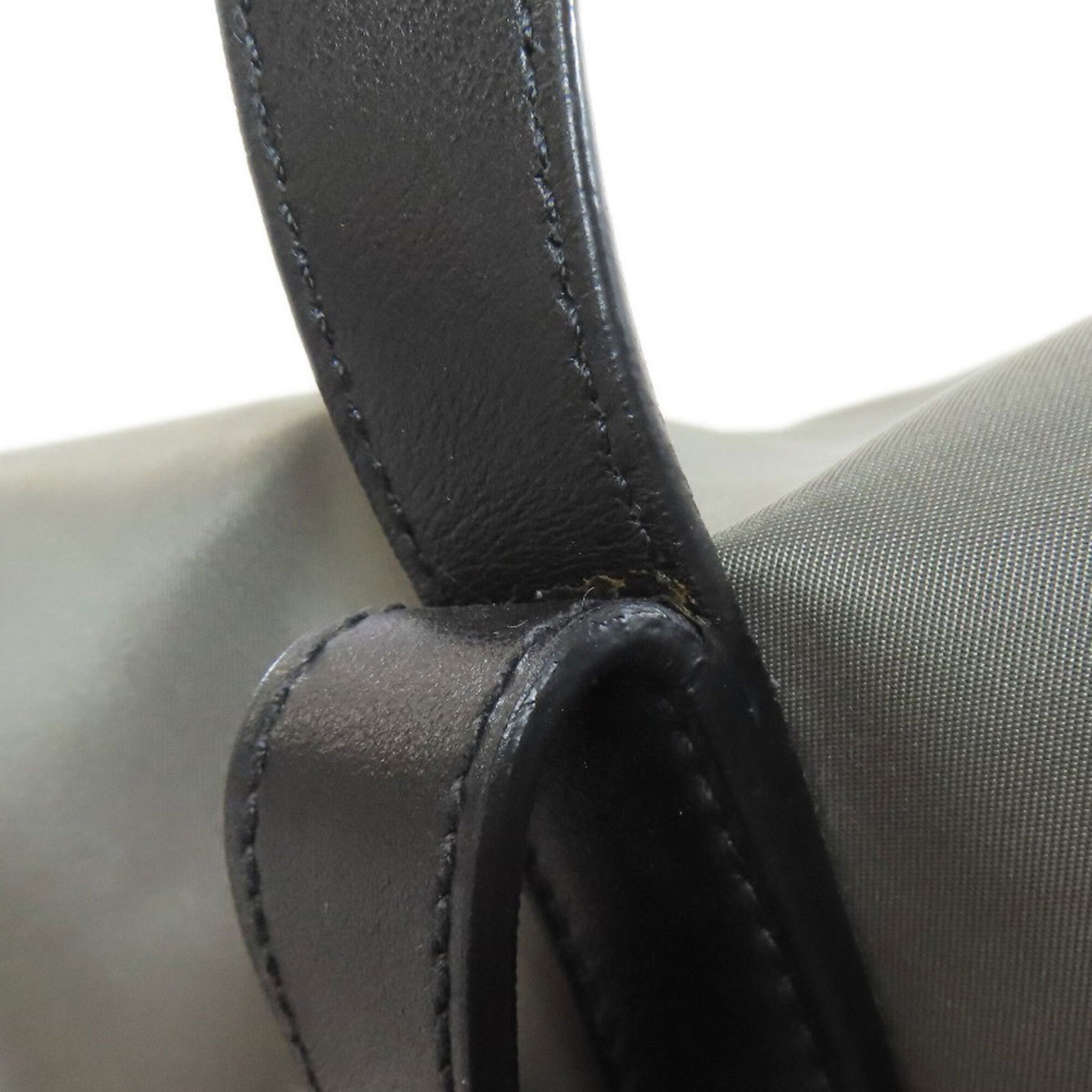 Prada Black Gray Orange Nylon Backpack (Pre-Owned)