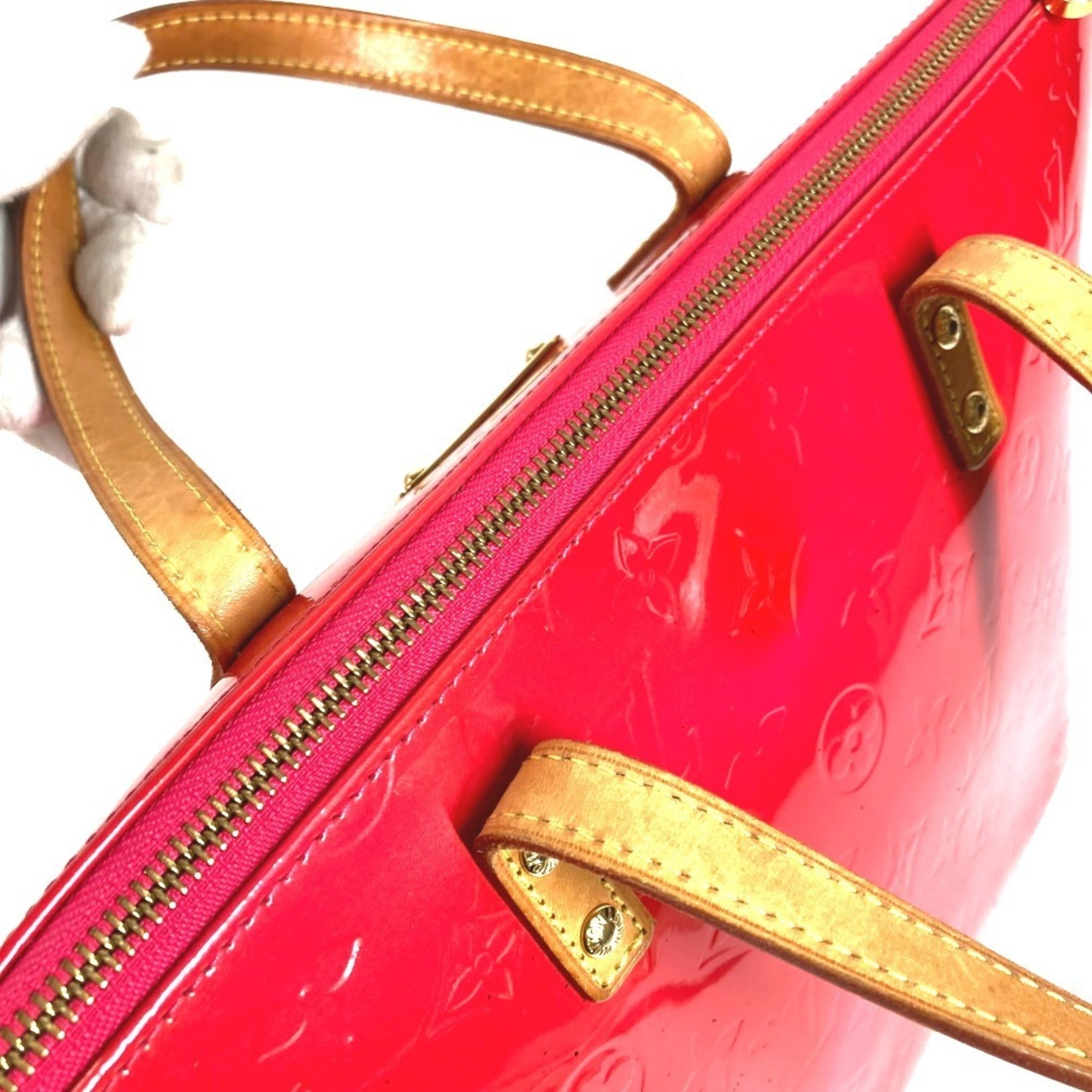 Louis Vuitton Pink Rose Pop Monogram Vernis Handbag Tote Bag (Pre-Owned)