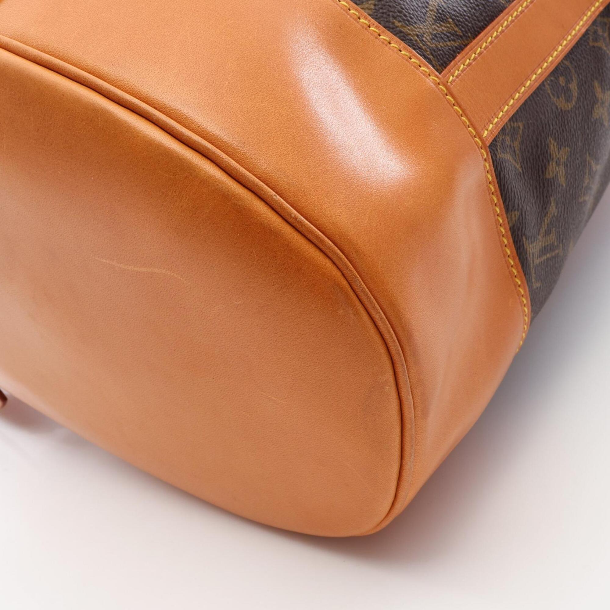 Louis Vuitton Brown Monogram Coated Canvas Leather Handbag Shoulder Bag (Pre-Owned)