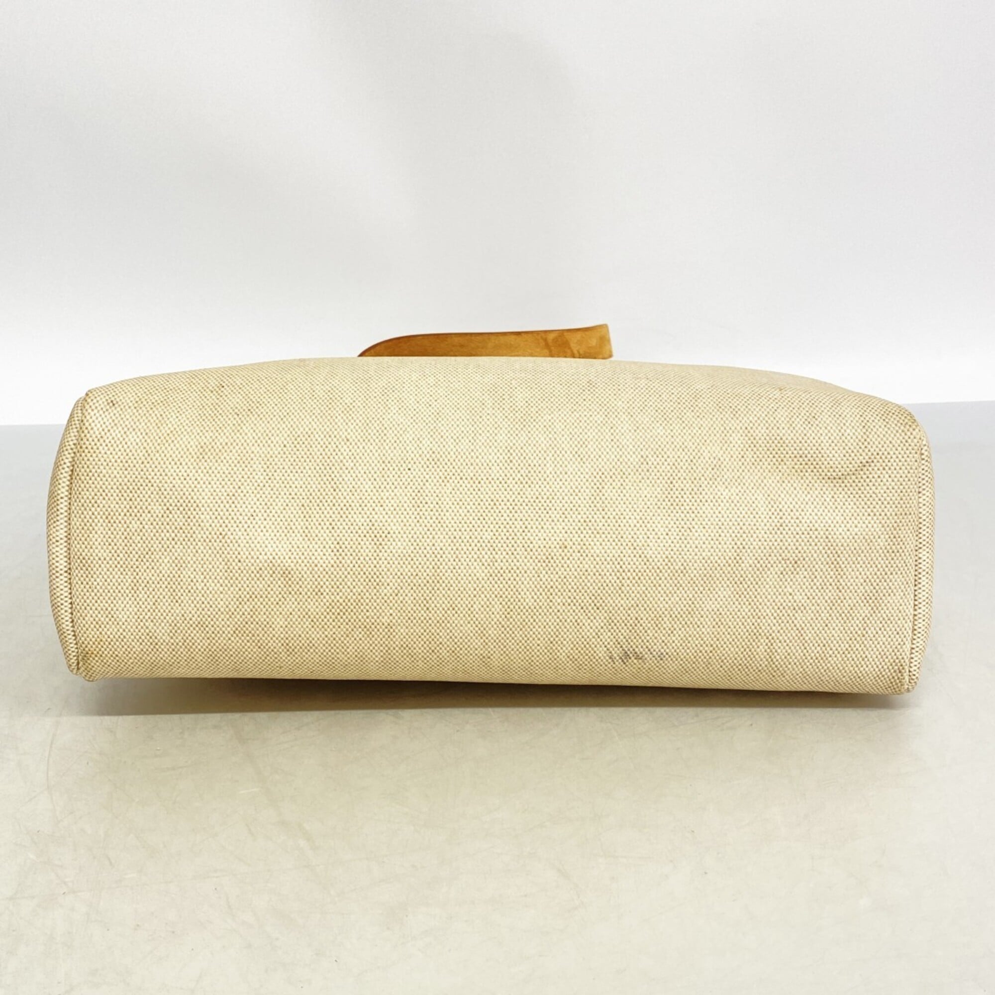 Hermes Natural Toile H Handbag (Pre-Owned)