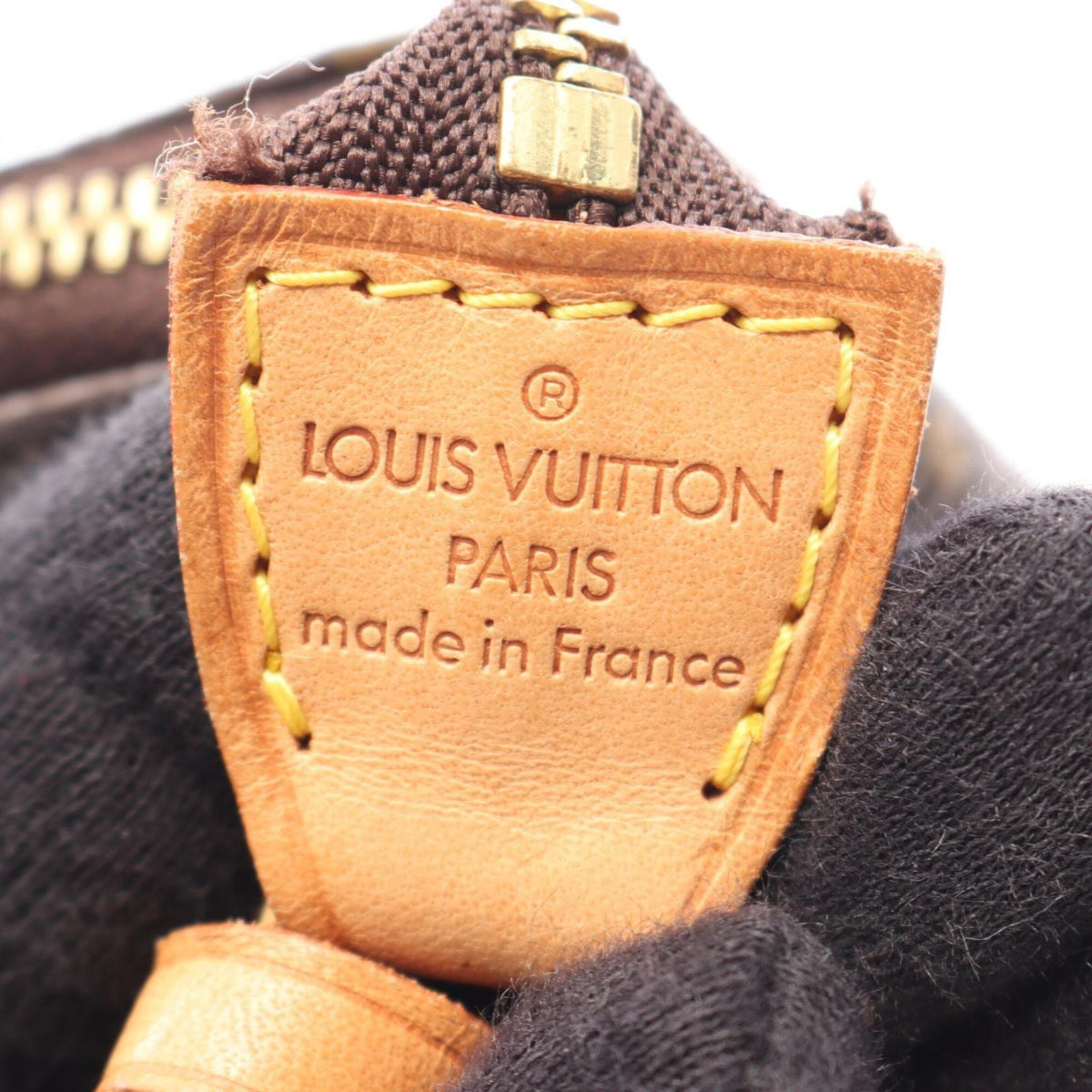 Louis Vuitton Brown Coated Canvas Leather Handbag (Pre-Owned)