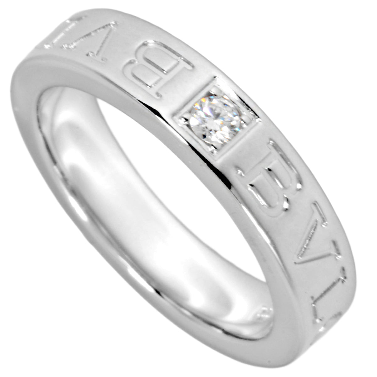 Bvlgari White Gold (18K) Band Ring (Pre-Owned)