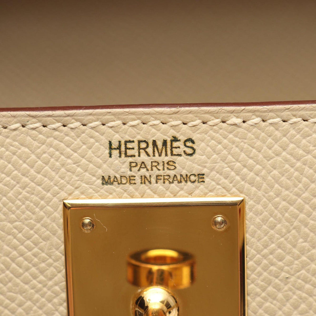 Hermes Ivory Epsom Leather Leather Handbag (Pre-Owned)