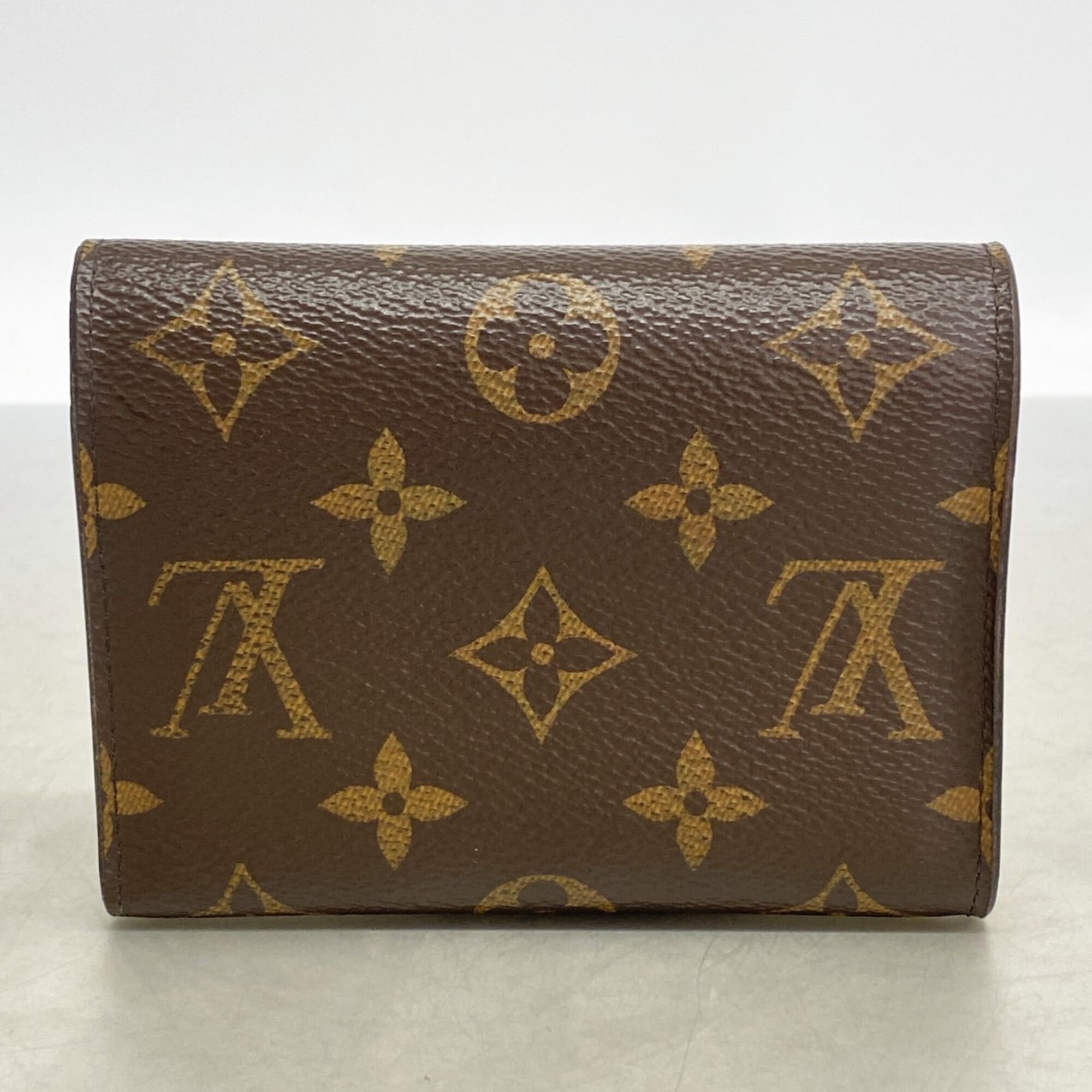 Louis Vuitton Brown Fuchsia Wallet (Tri-Fold) (Pre-Owned)