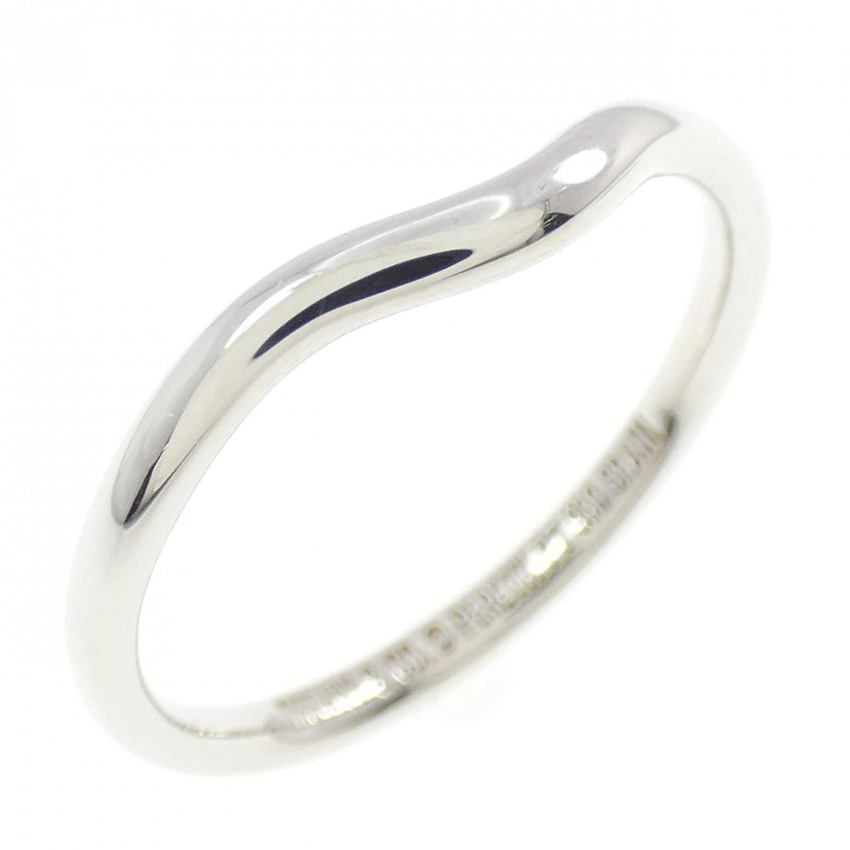 Tiffany Platinum Platinum 950 Band Ring (Pre-Owned)