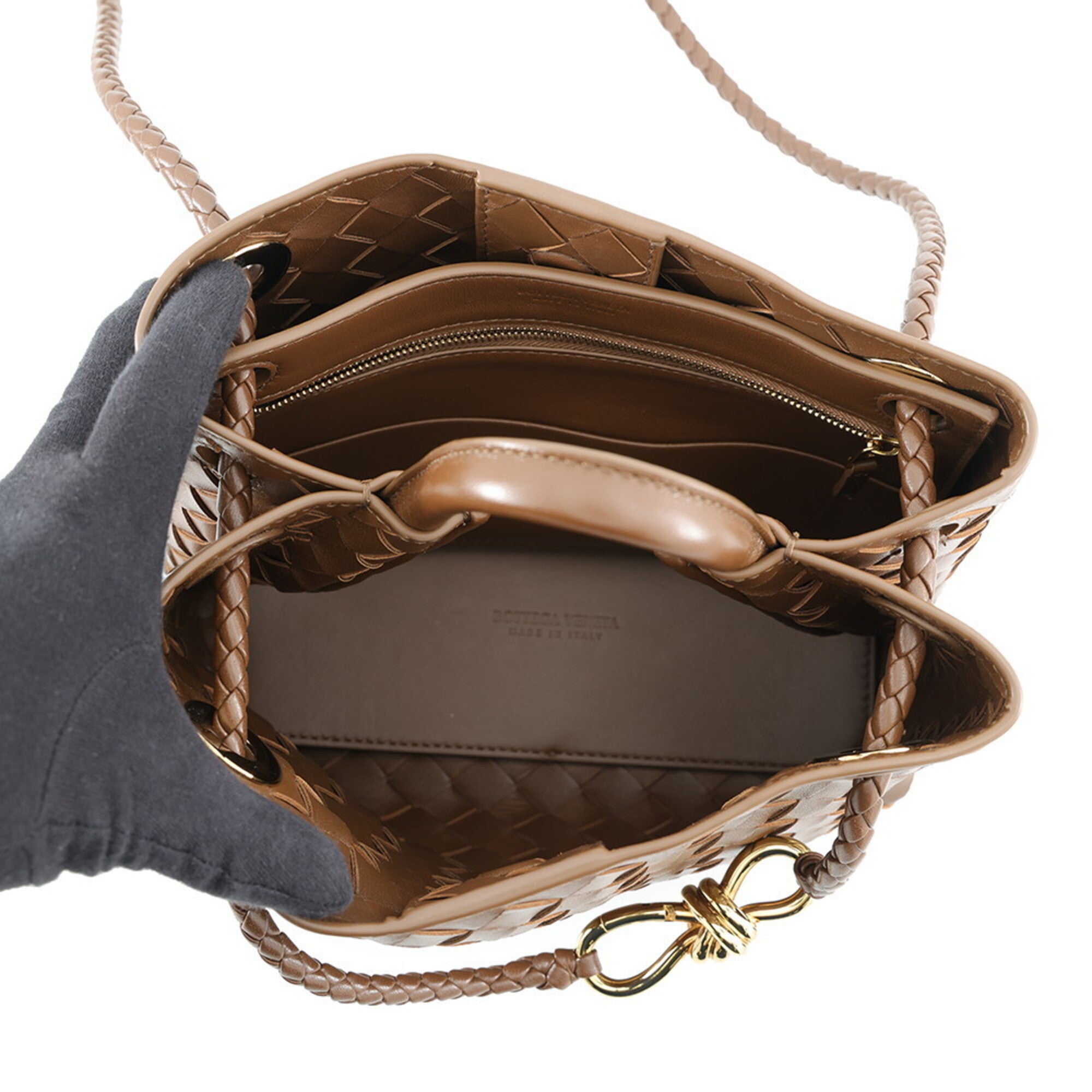Bottega Veneta Leather Handbag Pouch (Pre-Owned)