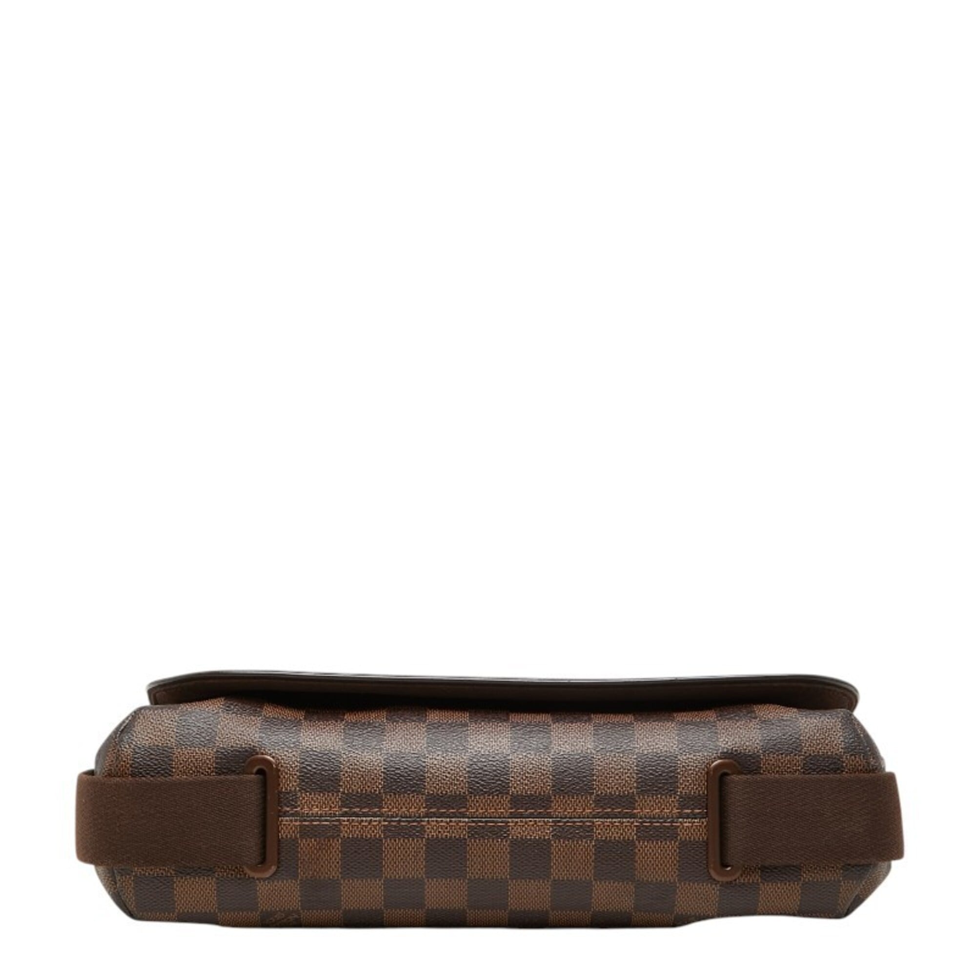 Louis Vuitton Brown Pvc Leather Messenger Bag Shoulder Bag (Pre-Owned)