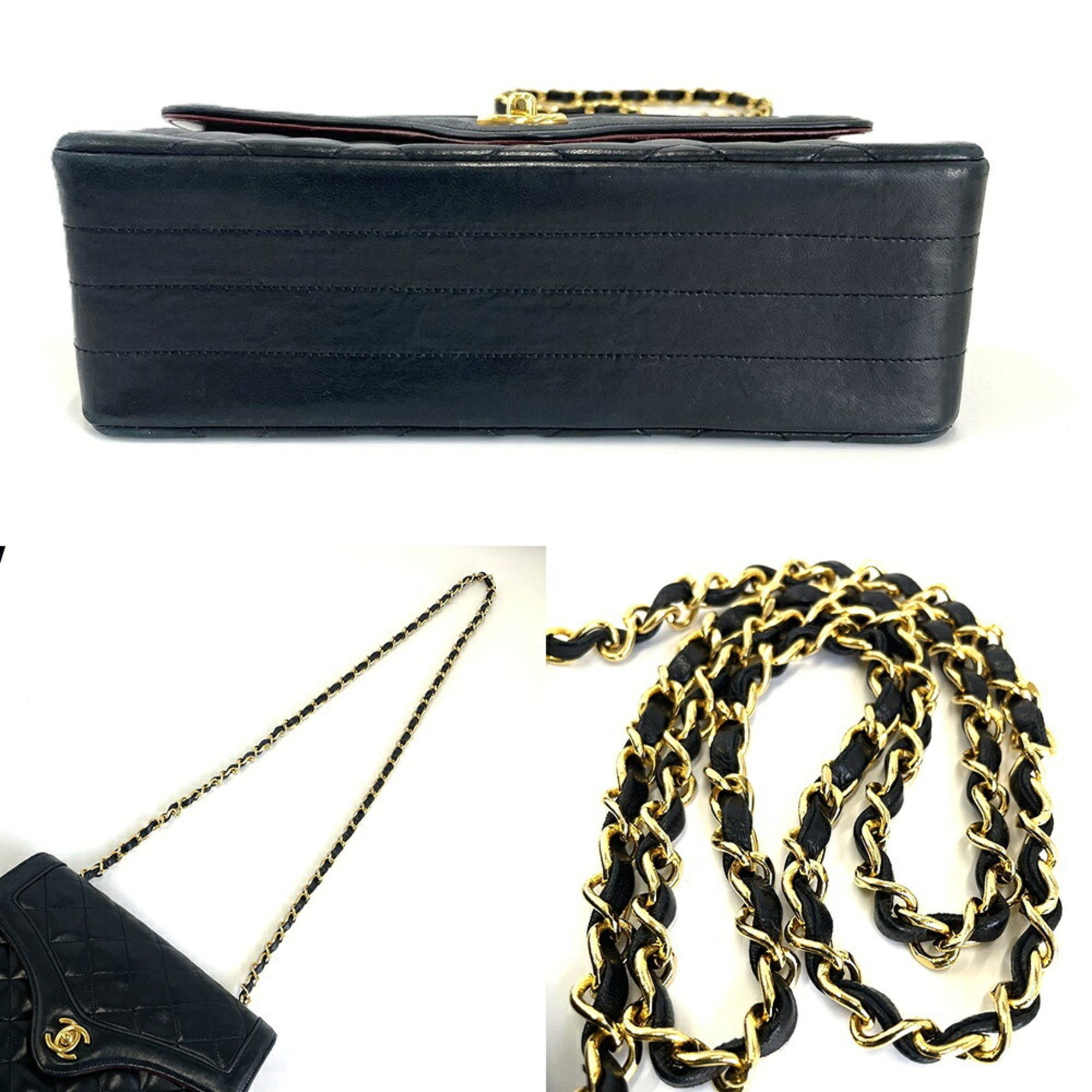 Chanel Black Leather Shoulder Bag (Pre-Owned)