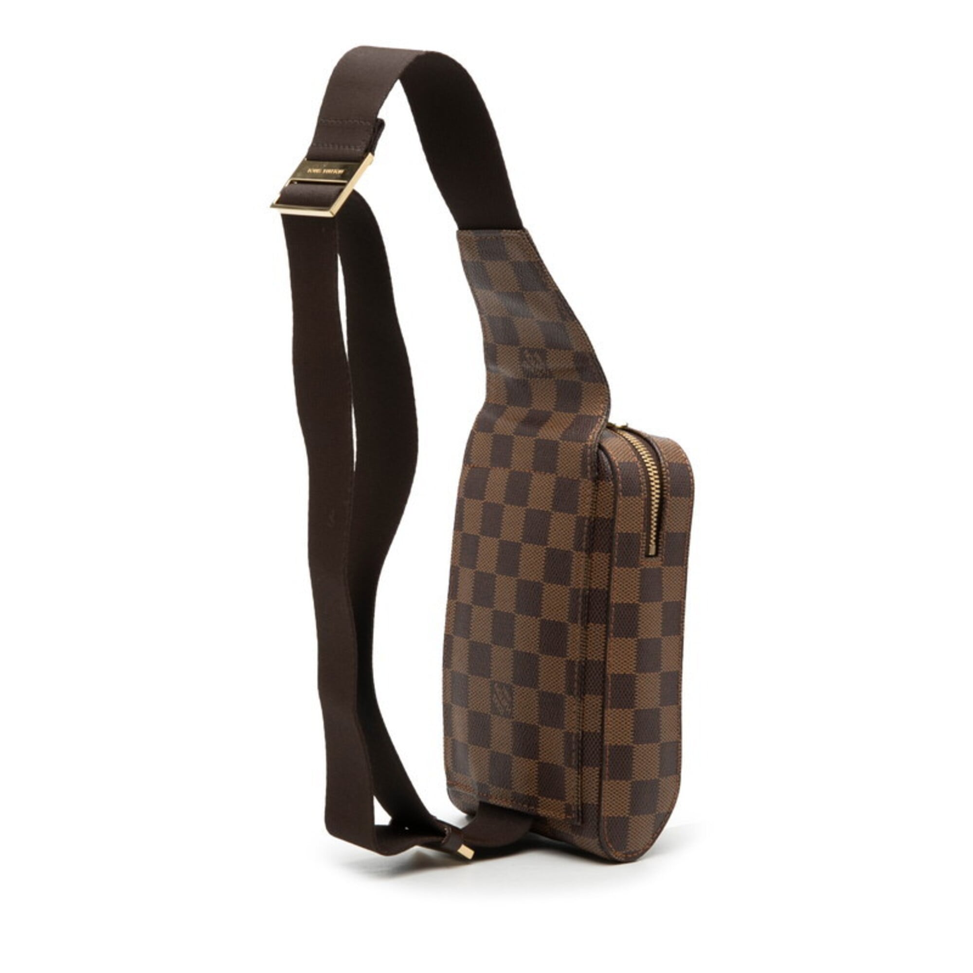 Louis Vuitton Damier Brown Pvc Leather Shoulder Bag Sling Bag (Pre-Owned)
