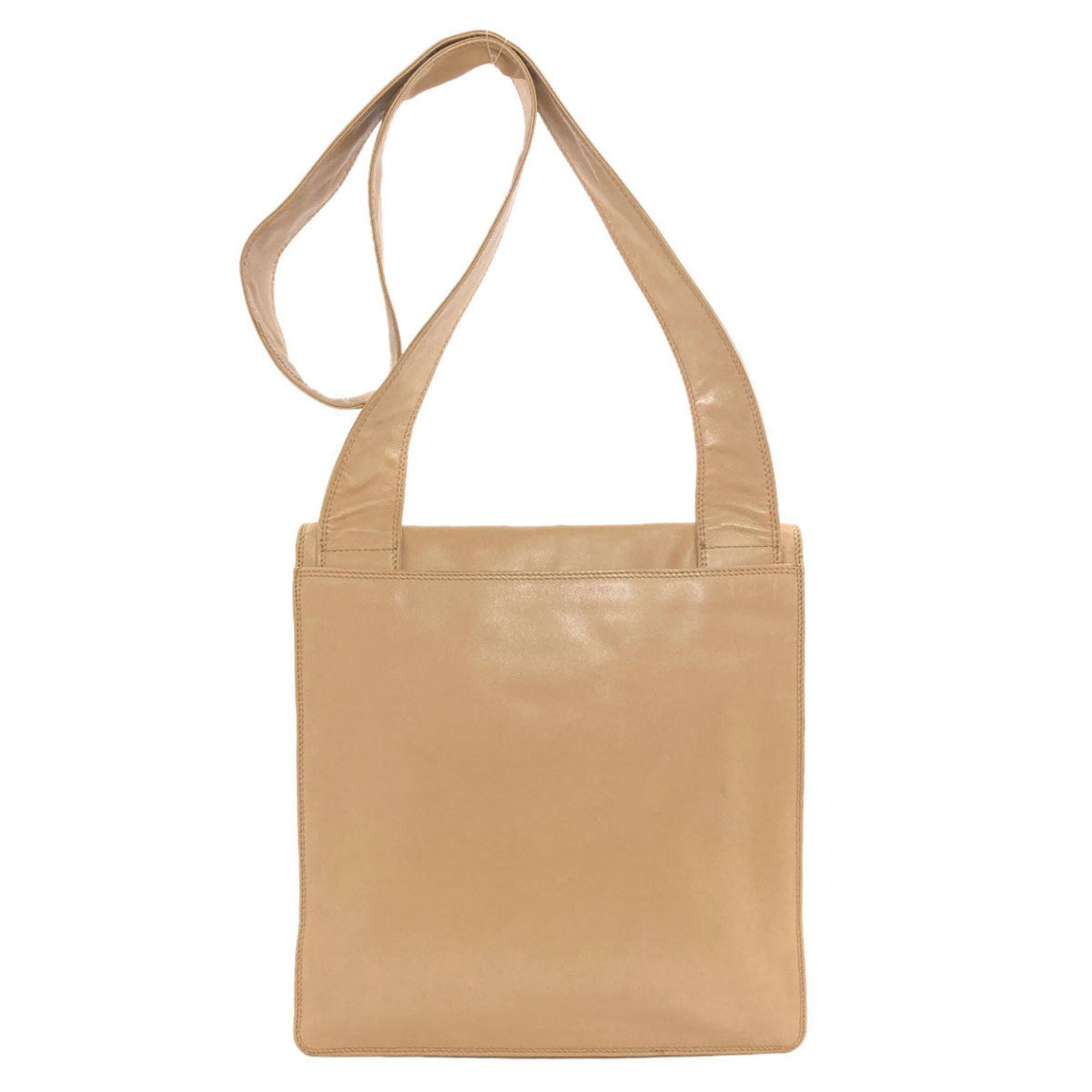 Chanel Beige Leather Tote Bag (Pre-Owned)