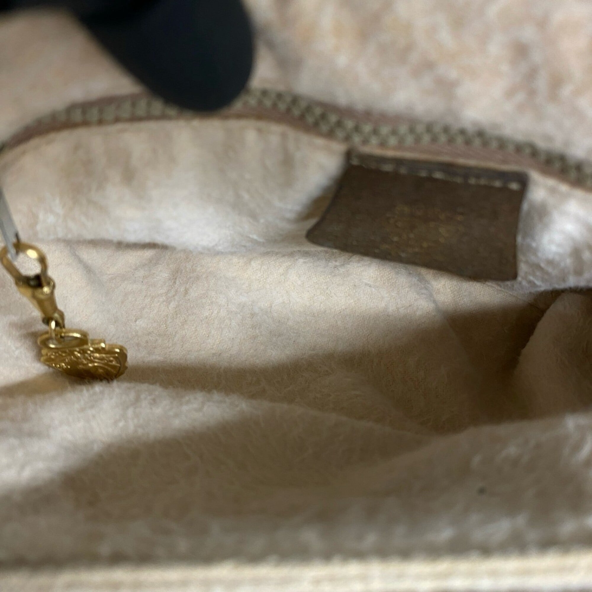 Gucci Brown Leather Pvc Pochette Shoulder Bag (Pre-Owned)