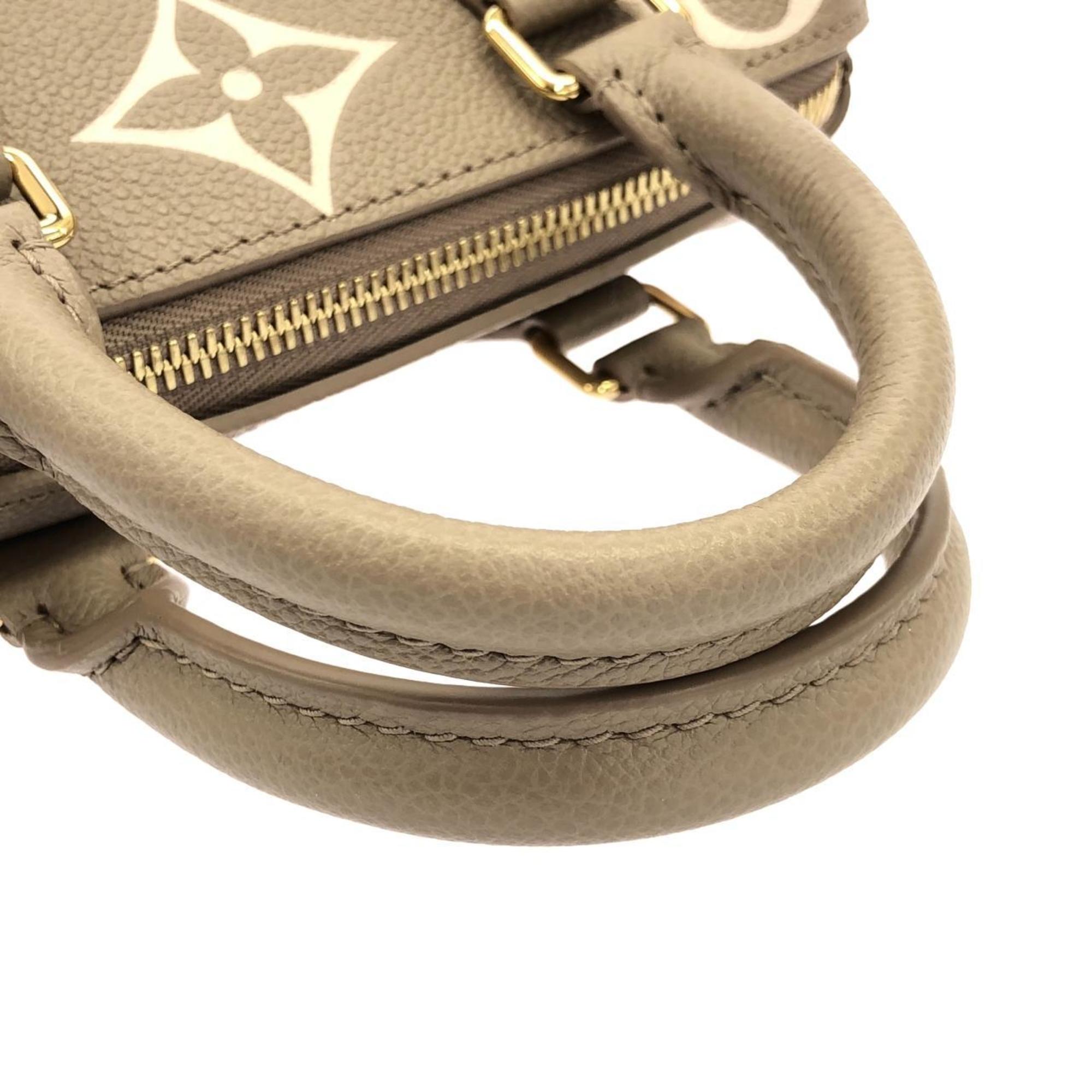 Louis Vuitton Cream Tourterelle Leather Boston Bag (Pre-Owned)