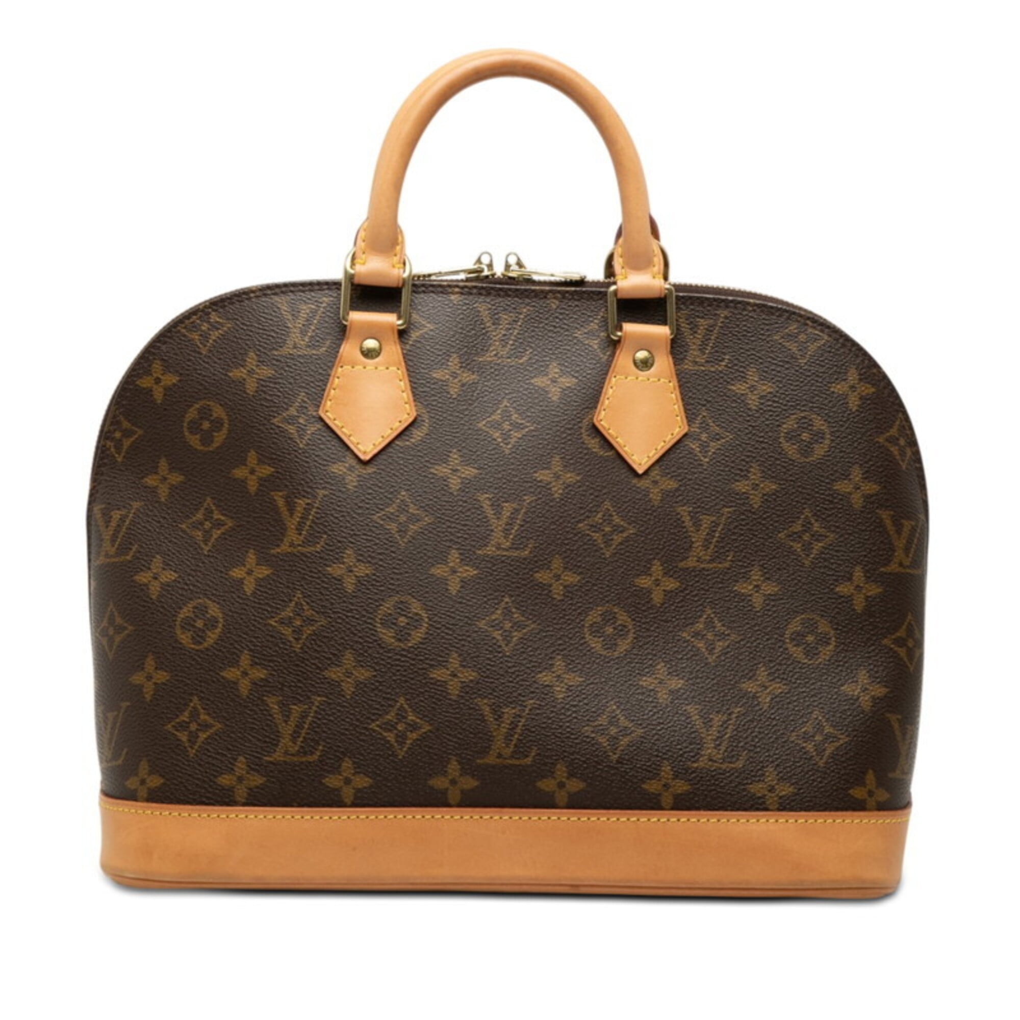 Louis Vuitton Brown Pvc Leather Handbag (Pre-Owned)