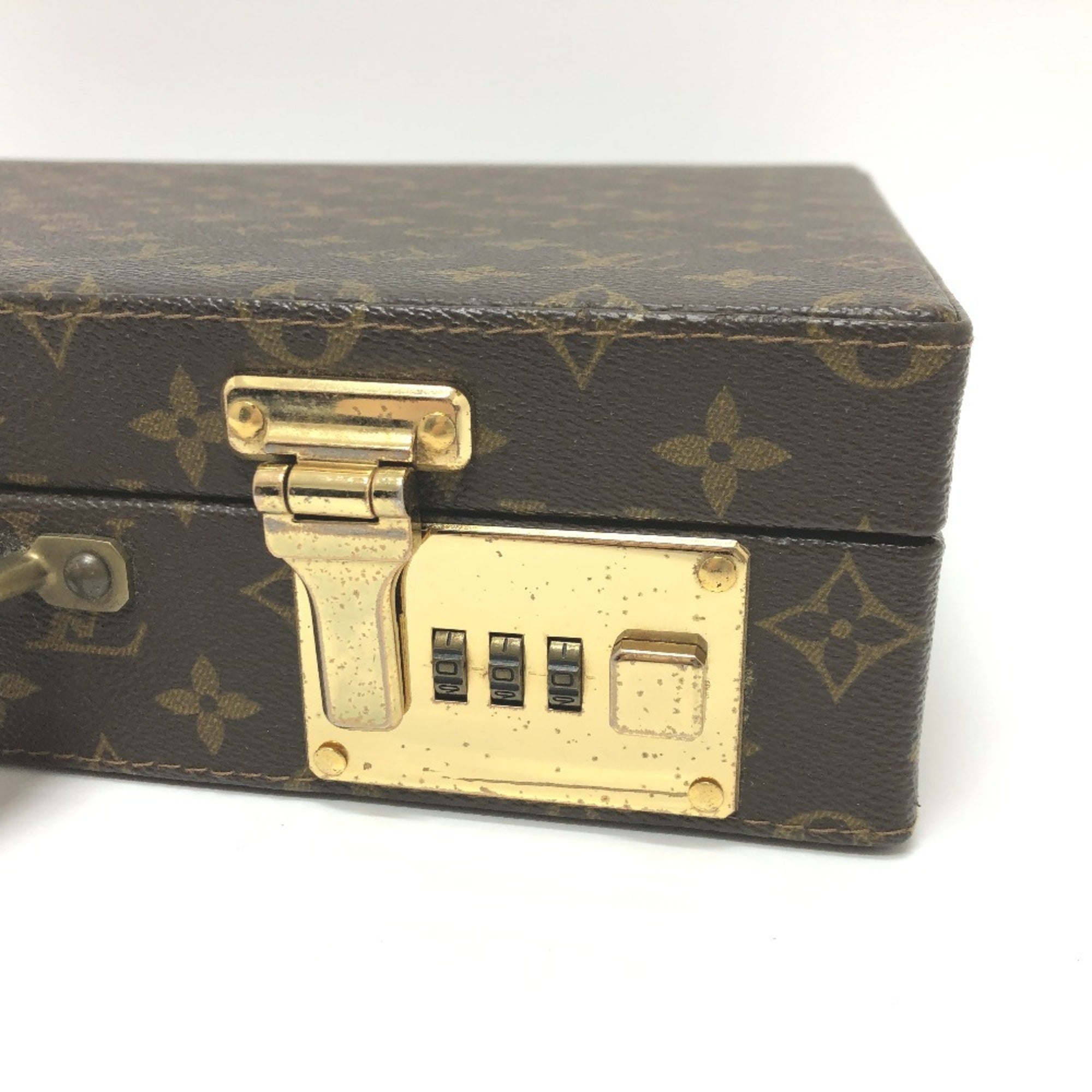 Louis Vuitton Monogram Brown Galle Monogram Monogram Attaché Case Briefcase (Pre-Owned)