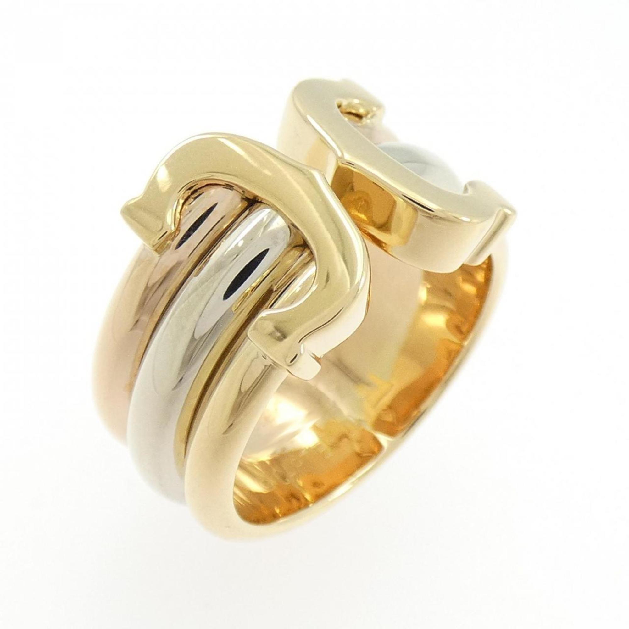 Cartier Pink Gold White Gold Yellow Gold Yellow Gold (18K) Pink Gold (18K) White Gold (18K) Band Ring (Pre-Owned)