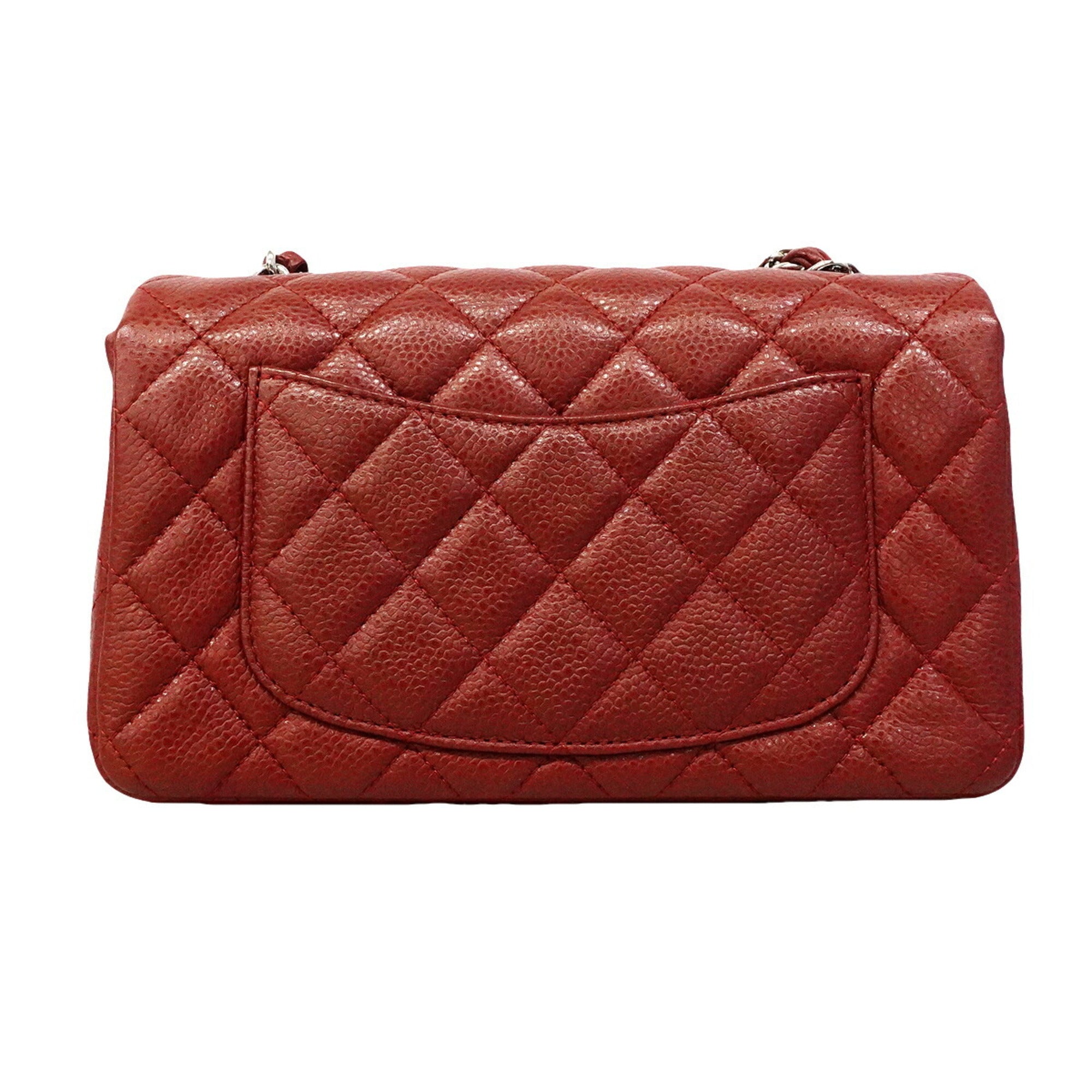 Chanel Bordeaux Grained Calfskin Shoulder Bag (Pre-Owned)