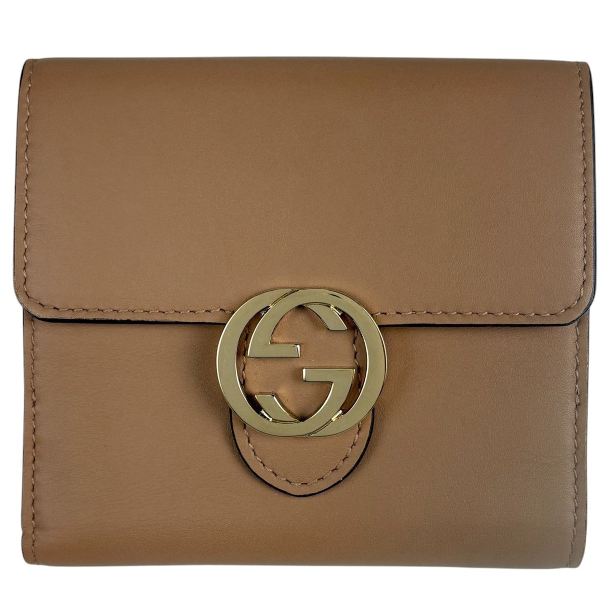 Gucci Brown Leather Wallet (Bi-Fold) (Pre-Owned)