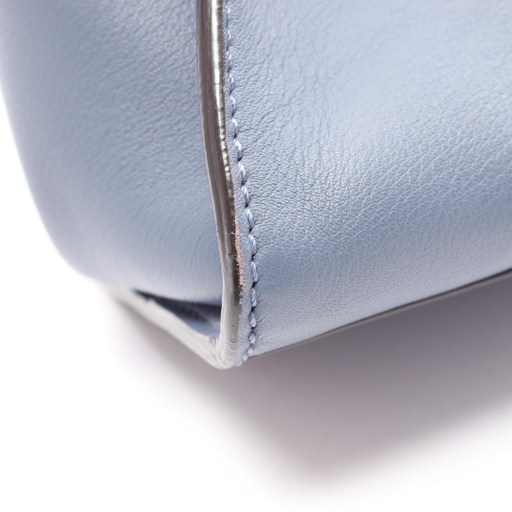 Fendi Blue Leather Handbag (Pre-Owned)