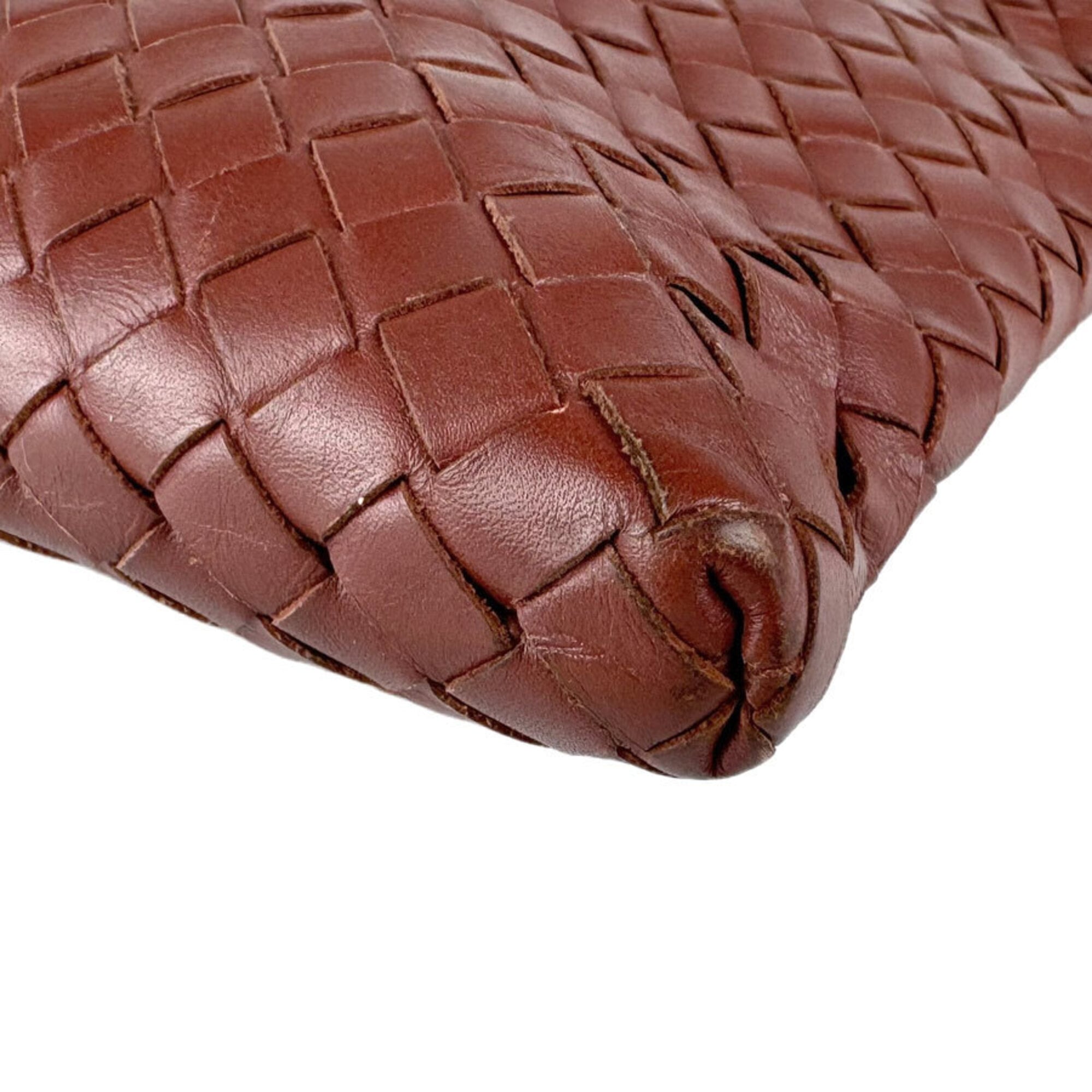 Bottega Veneta Brown Intrecciato Shoulder Bag (Pre-Owned)