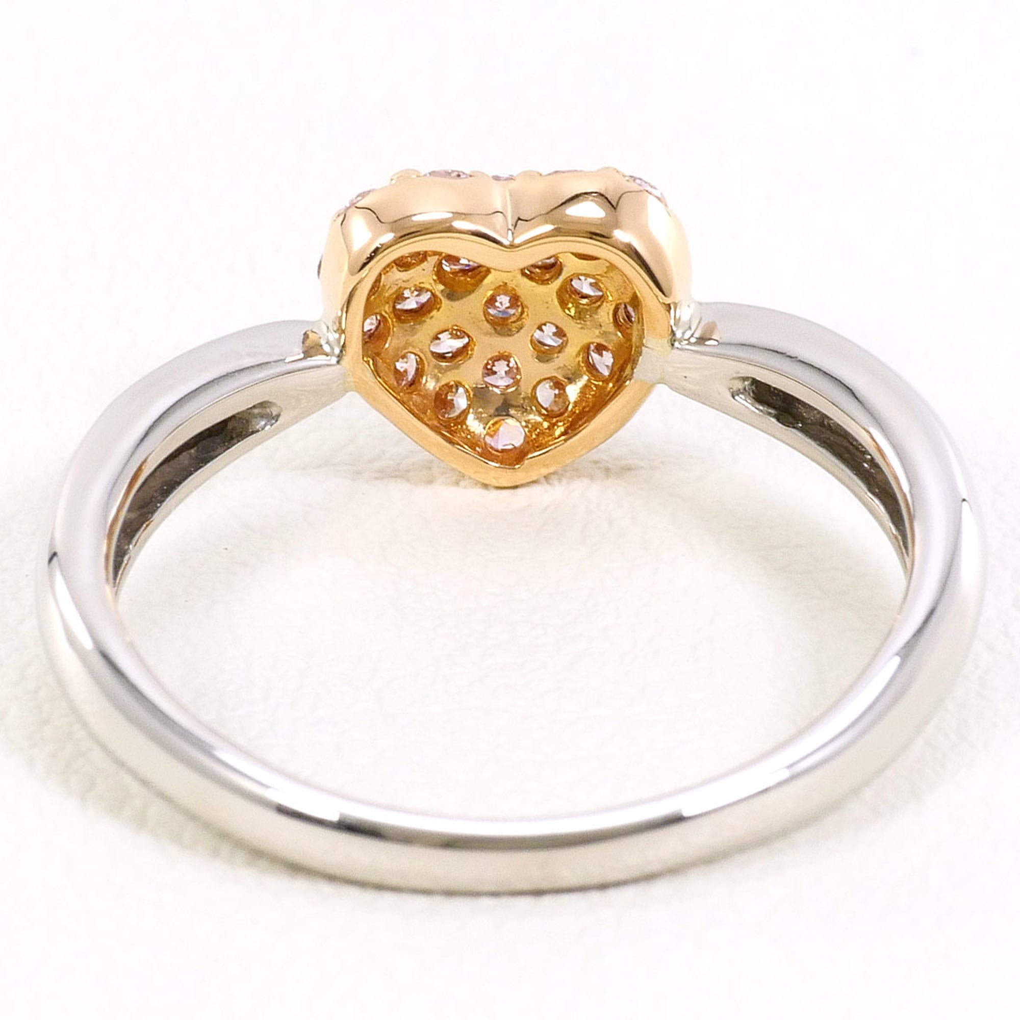 Unbranded Pink Gold Pink Platinum Pink Gold (18K) Platinum 900 Band Ring (Pre-Owned)