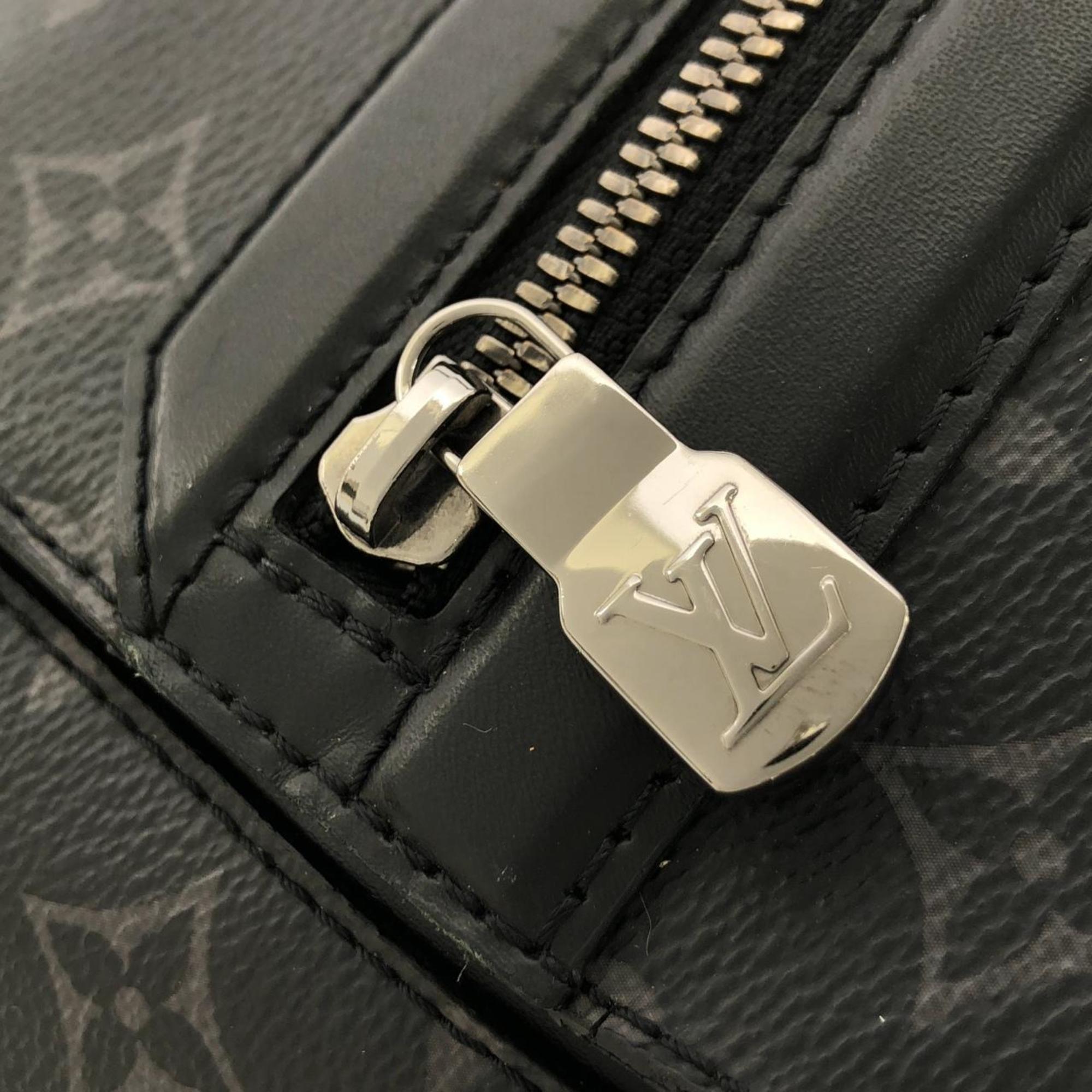 Louis Vuitton Black Coated Canvas Shoulder Bag (Pre-Owned)