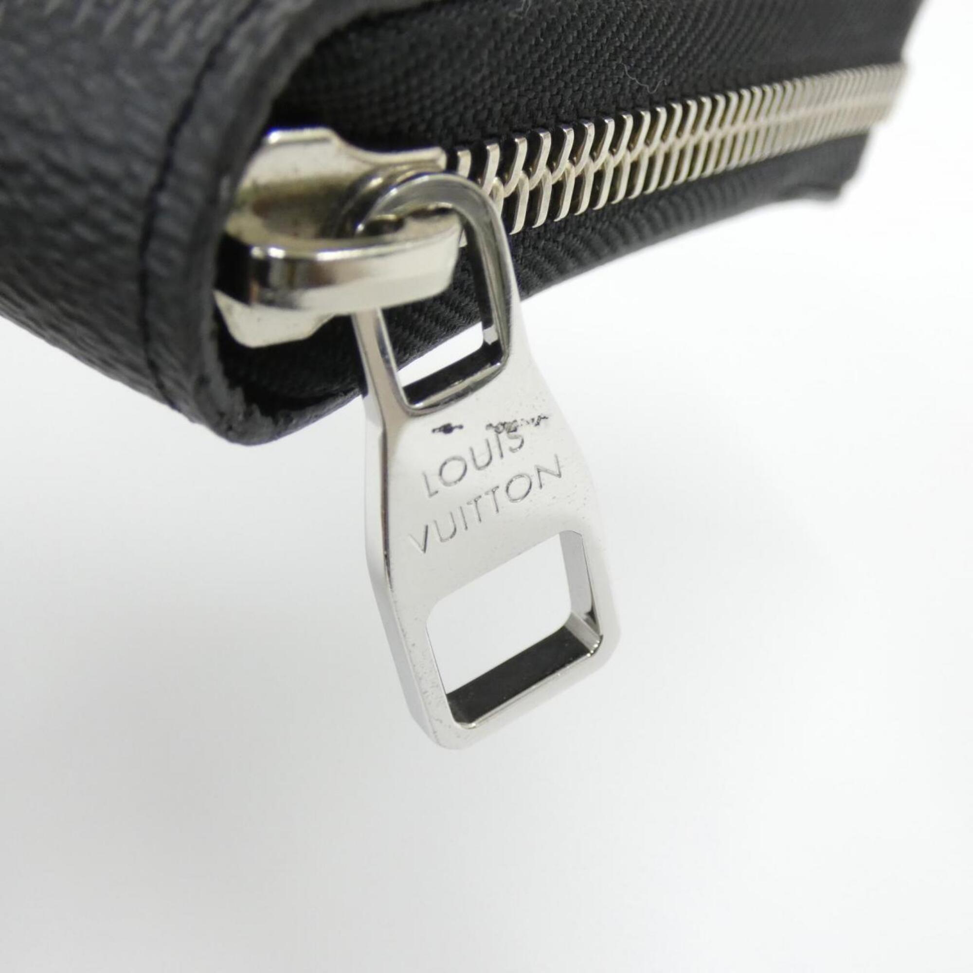 Louis Vuitton Dark Gray Graphite Coated Canvas Long Wallet (Bi-Fold) (Pre-Owned)
