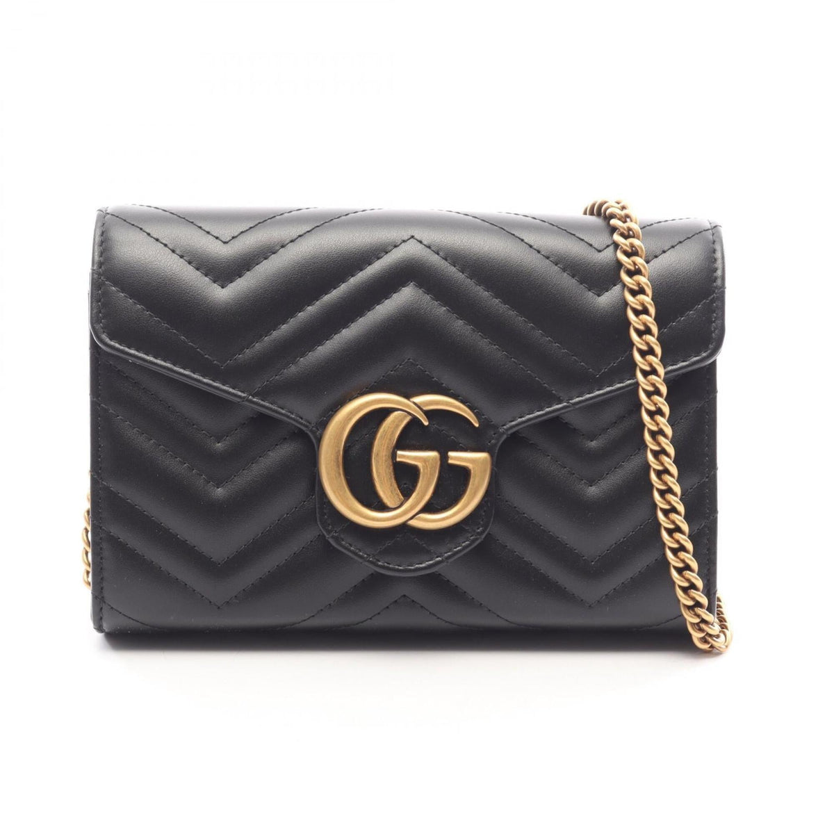 Gucci Black Leather Handbag Shoulder Bag (Pre-Owned)