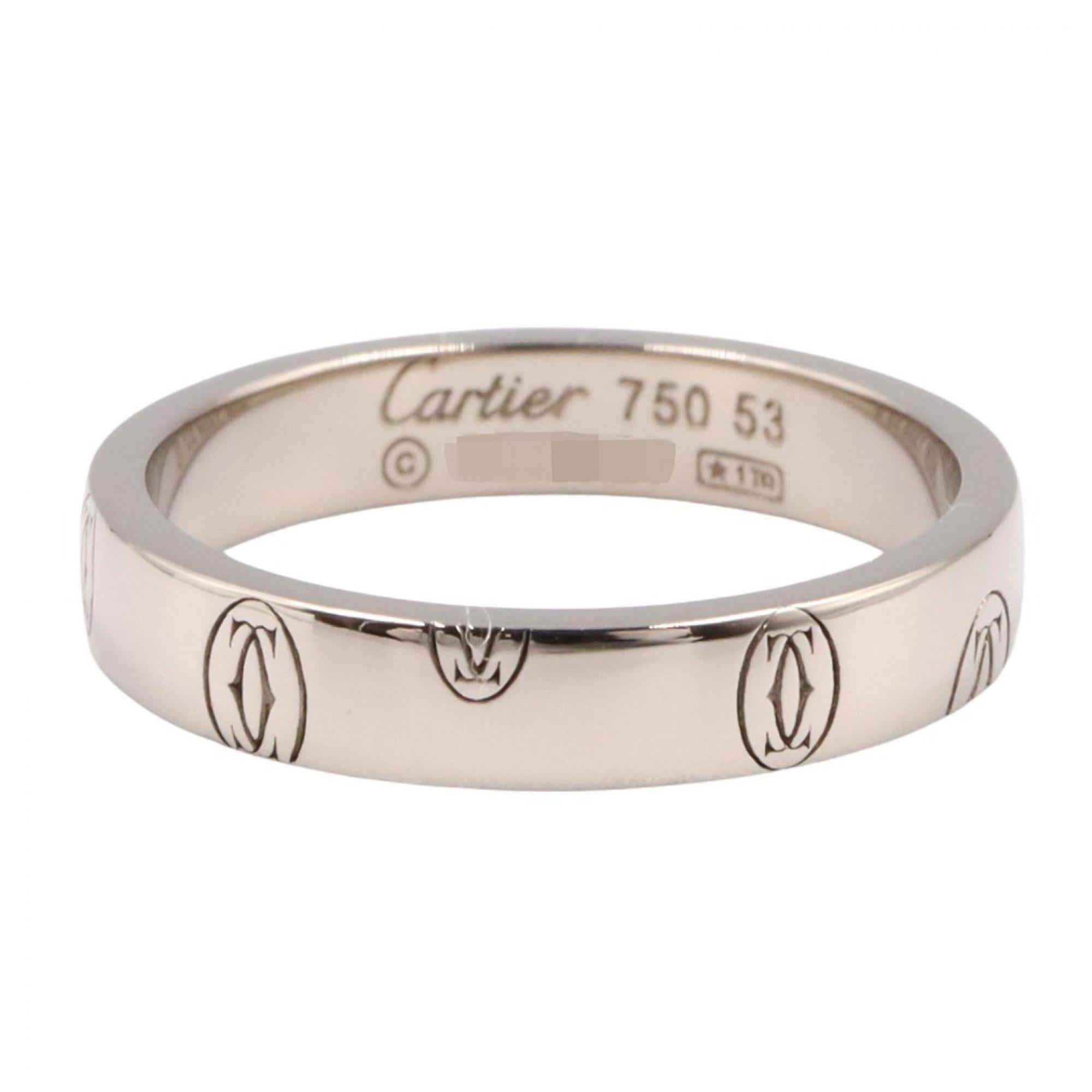 Cartier Silver White Gold (18K) Band Ring (Pre-Owned)