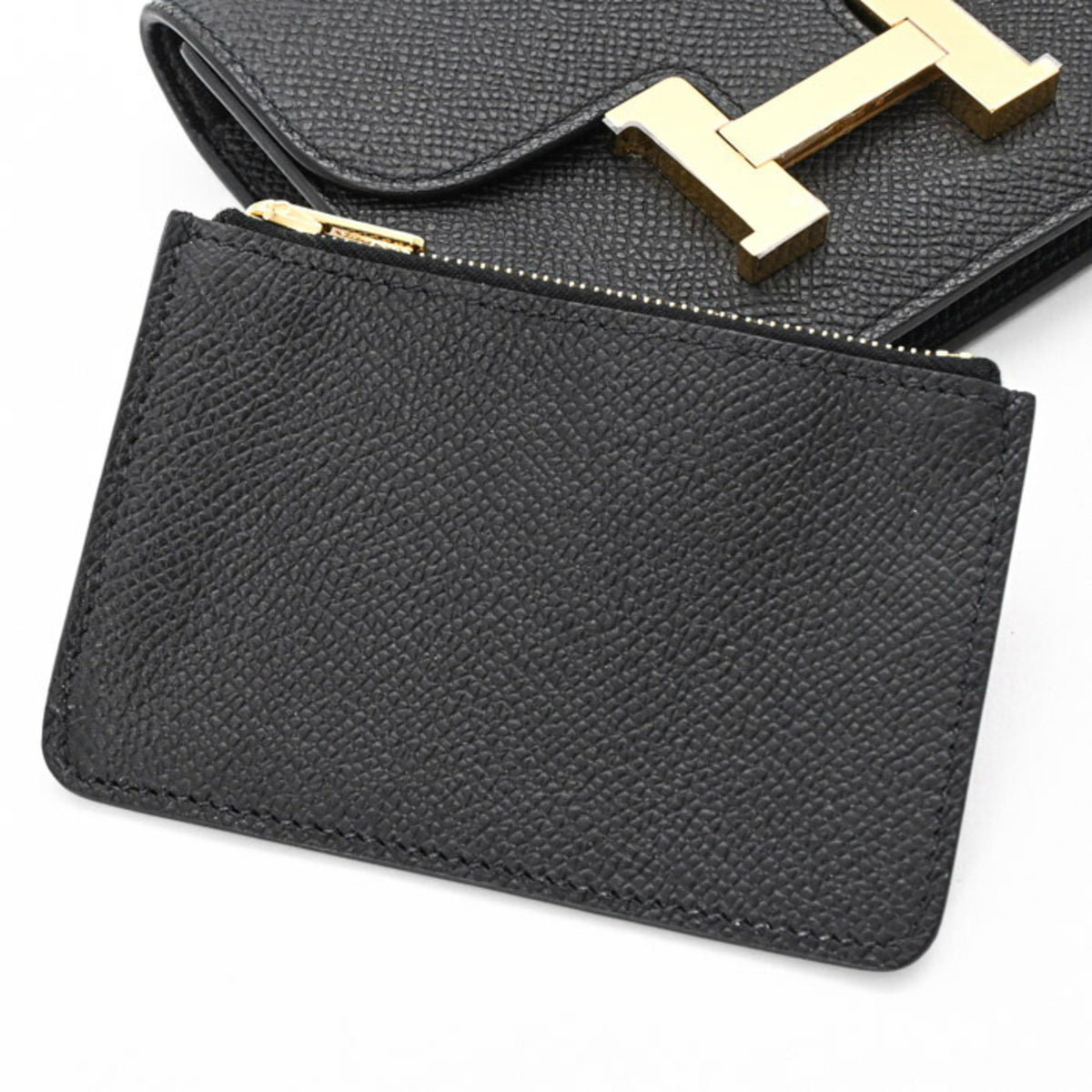 Hermes Constance Black Epsom Leather Wallet (Bi-Fold) (Pre-Owned)