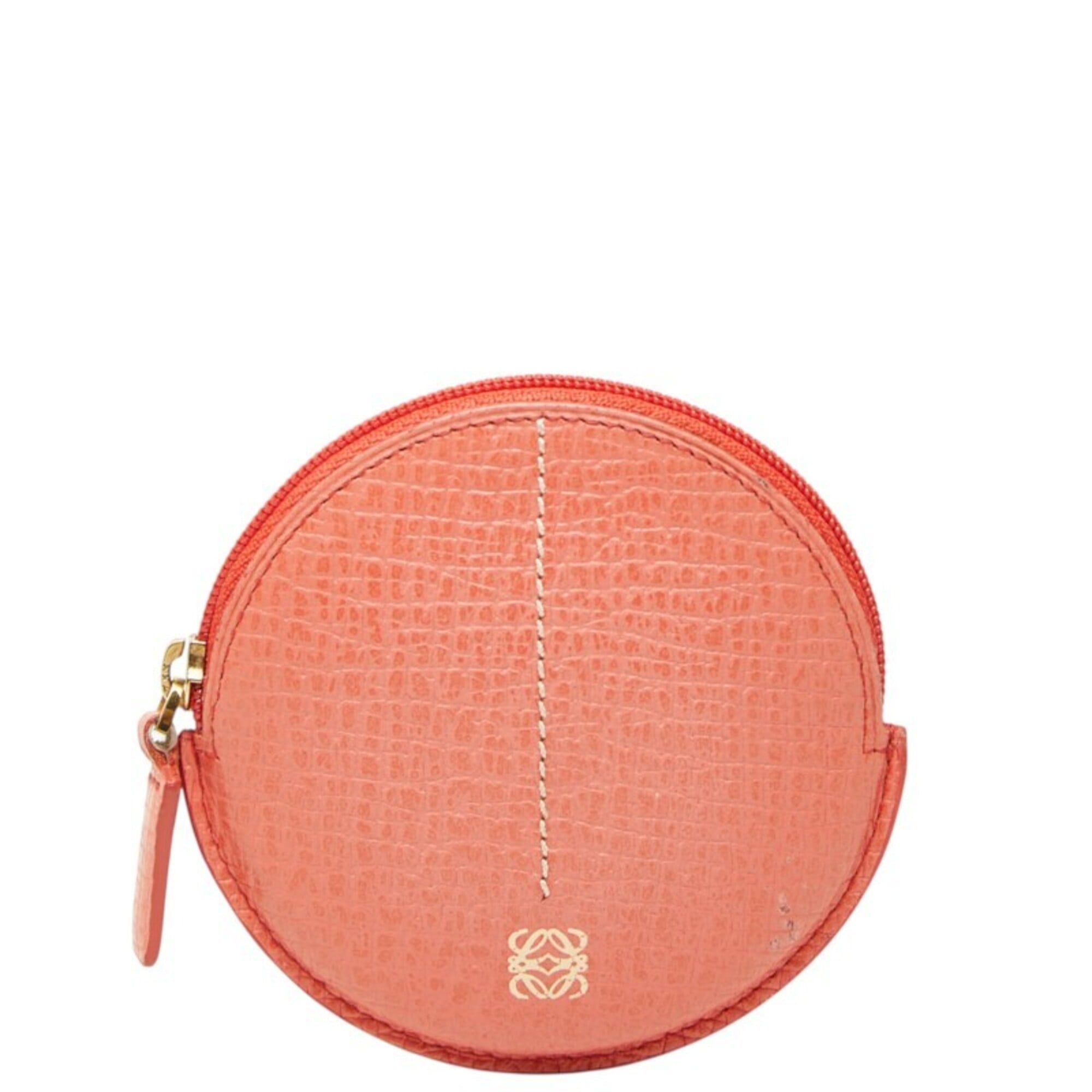 Loewe Pink Leather Coin Purse/Coin Case (Pre-Owned)