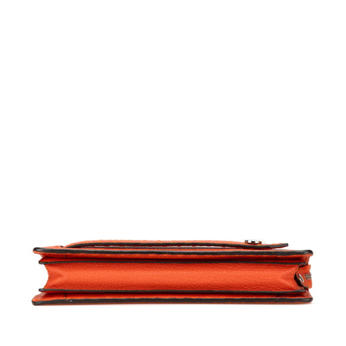 Fendi Orange Leather Clutch Bag (Pre-Owned)