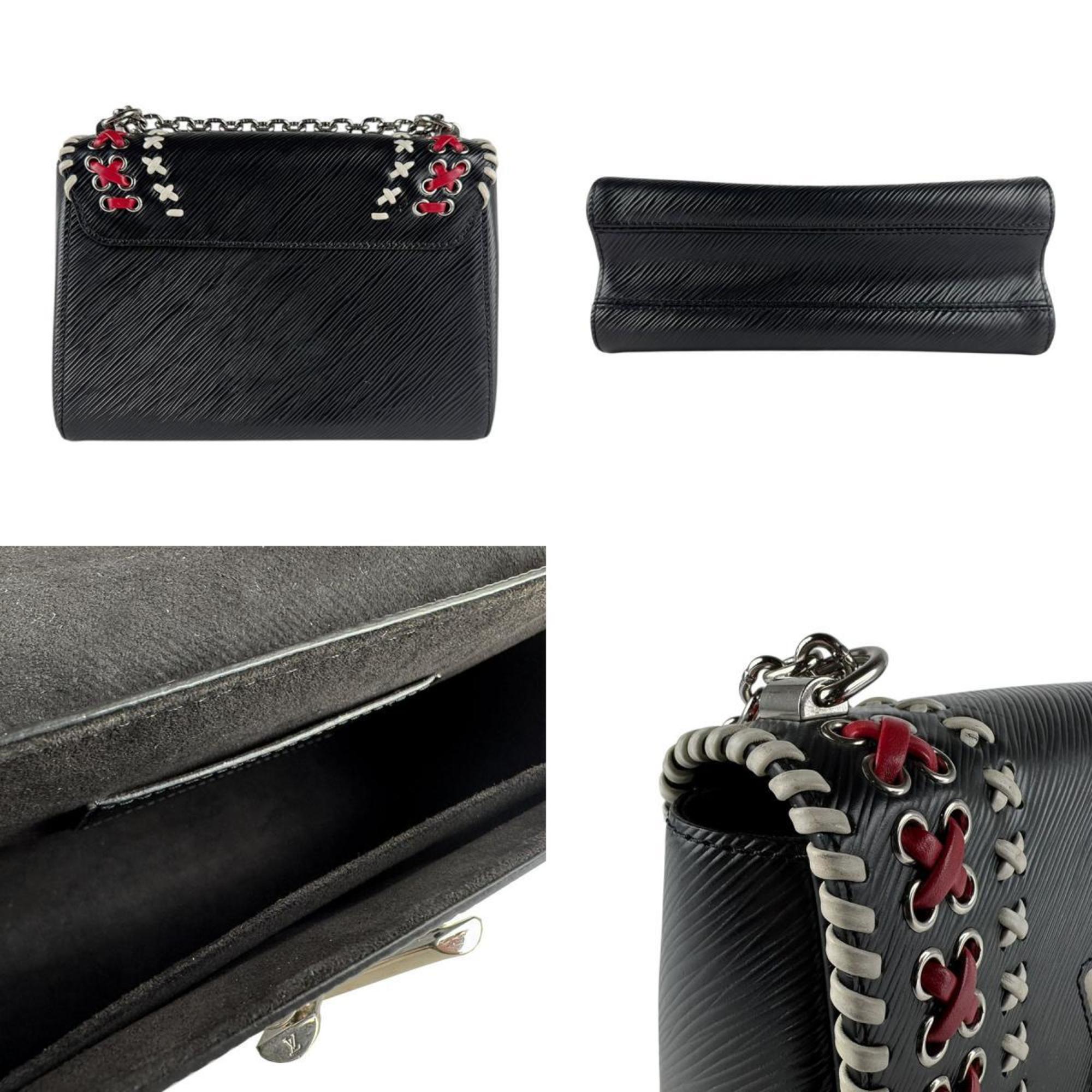 Louis Vuitton Black Off-White Red Color Epi Leather Shoulder Bag (Pre-Owned)
