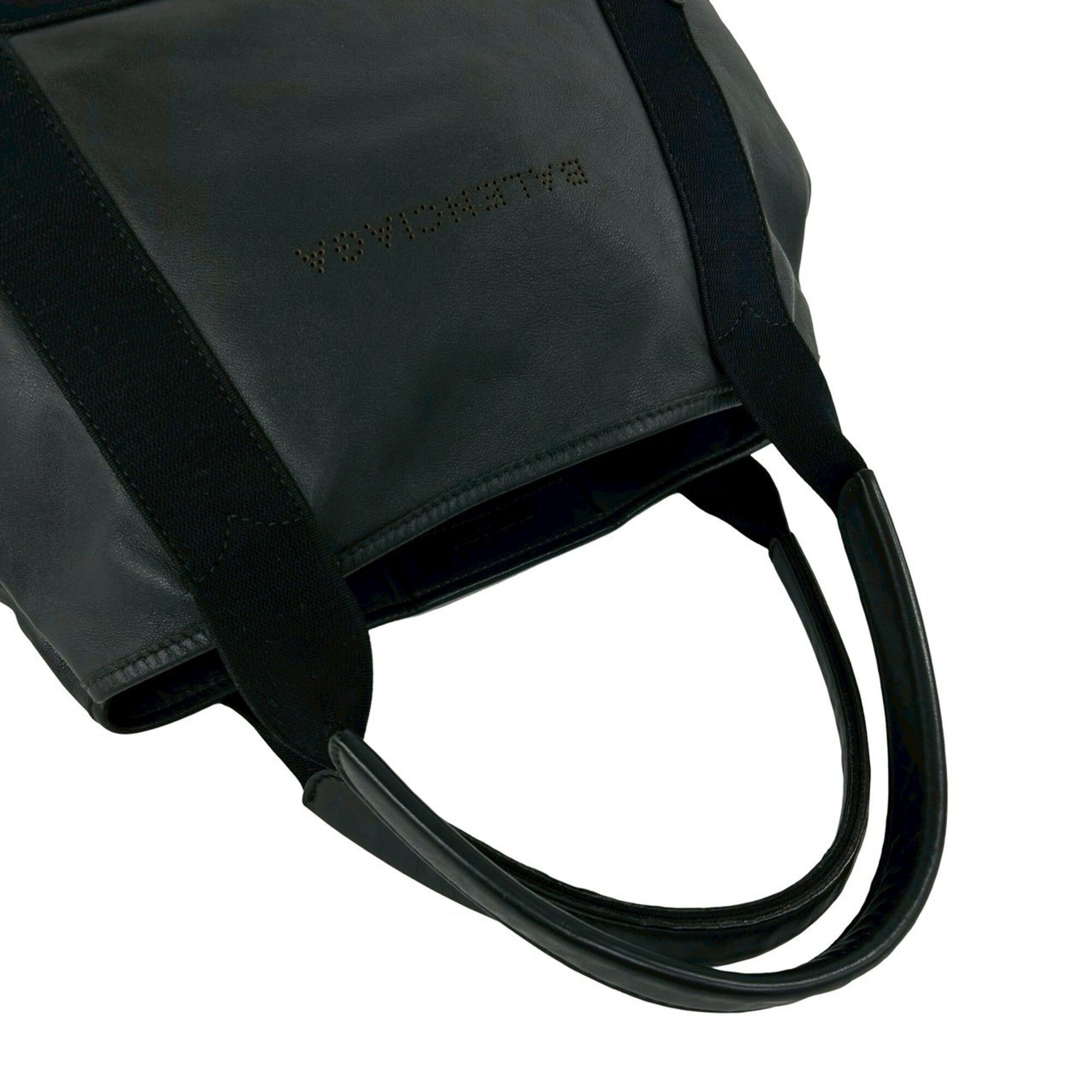 Balenciaga Black Leather Handbag Tote Bag (Pre-Owned)