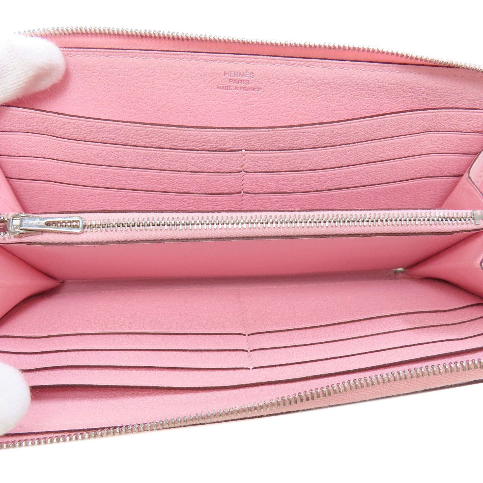 Hermes Pink Swift Leather Long Wallet (Bi-Fold) (Pre-Owned)