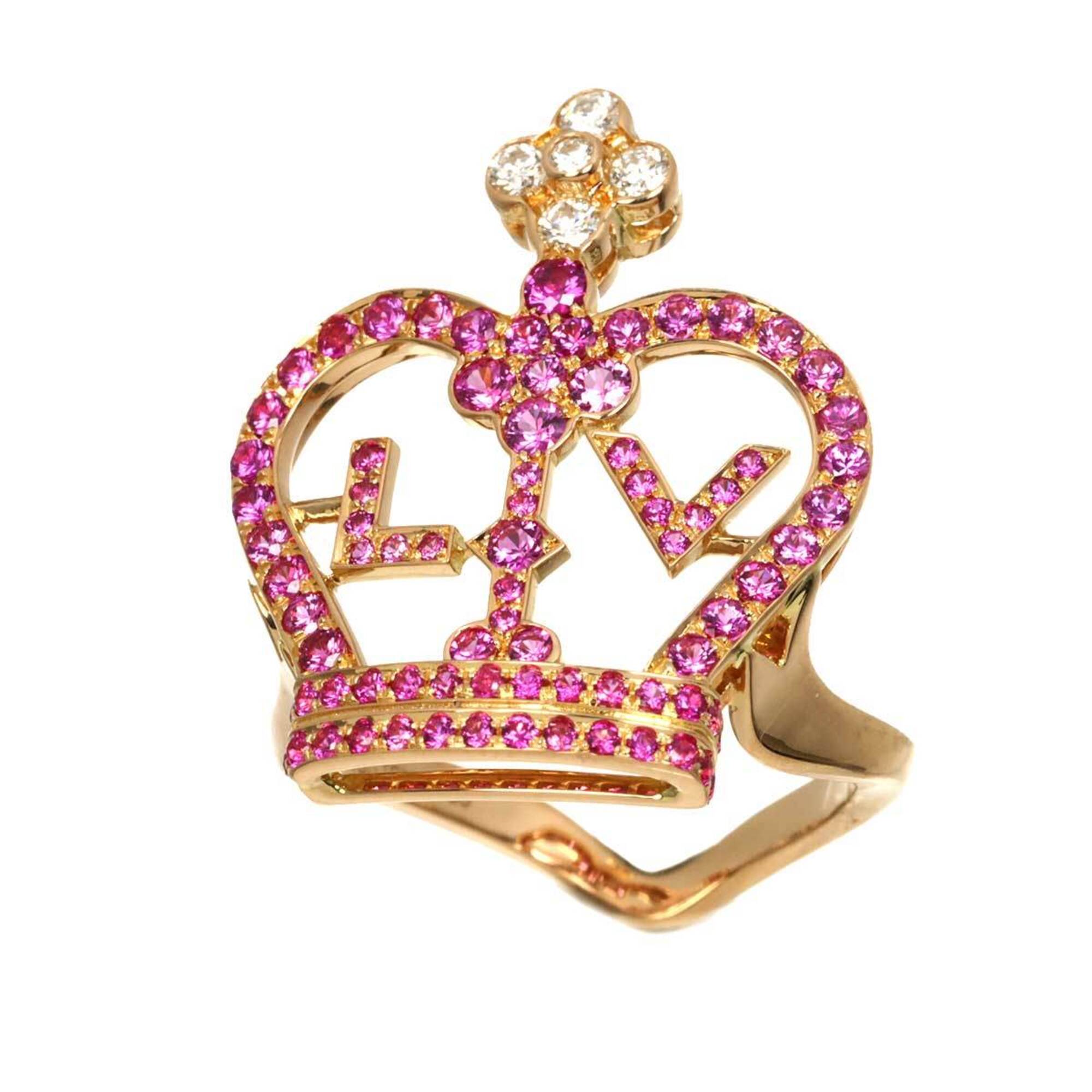 Louis Vuitton Pink Gold (18K) Band Ring (Pre-Owned)