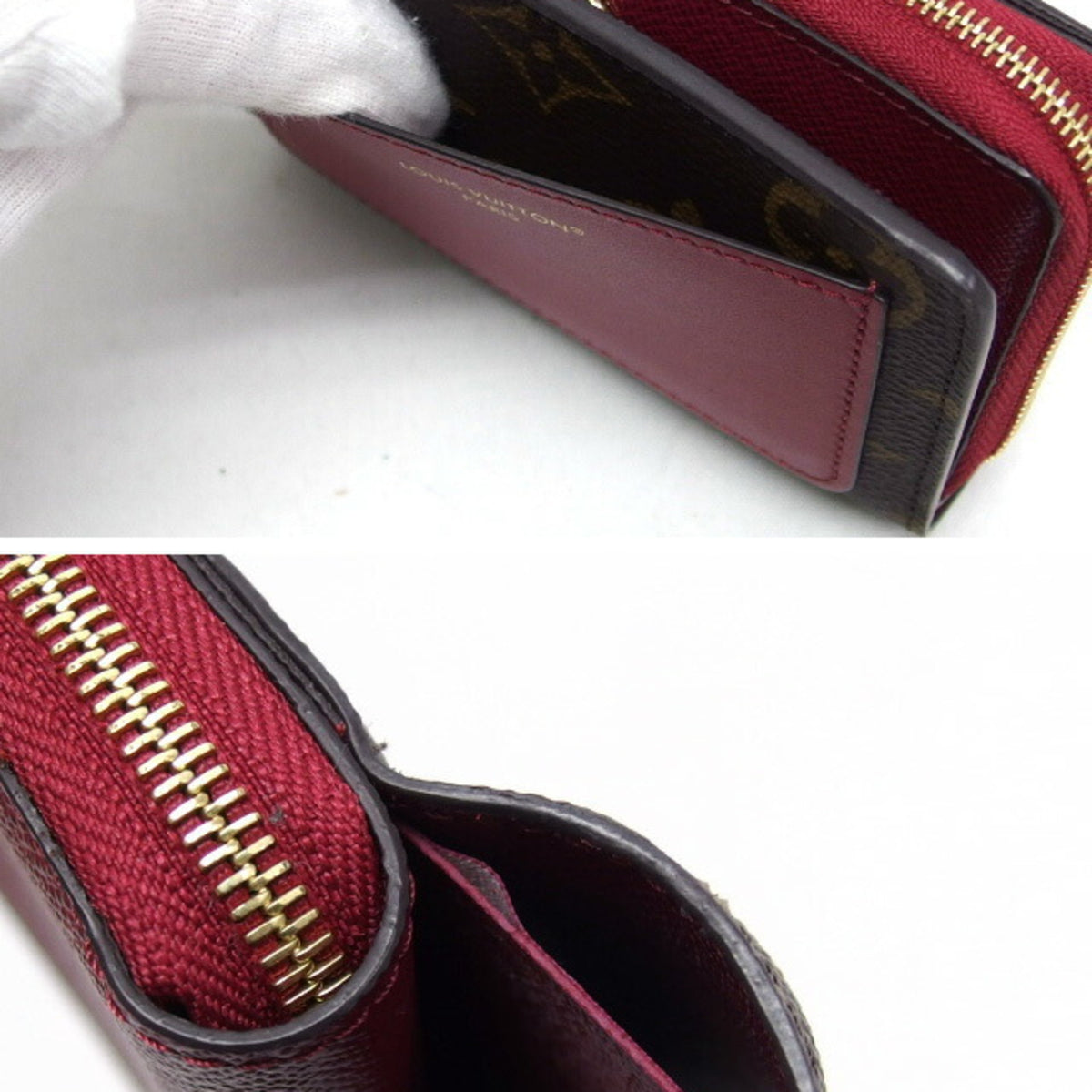 Louis Vuitton Fuchsia Pink Monogram Leather Wallet (Bi-Fold) (Pre-Owned)
