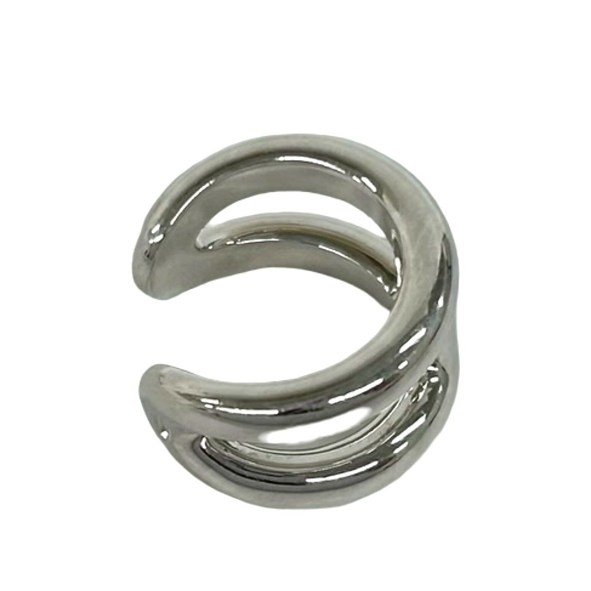 Hermes Silver Silver 925 Band Ring (Pre-Owned)