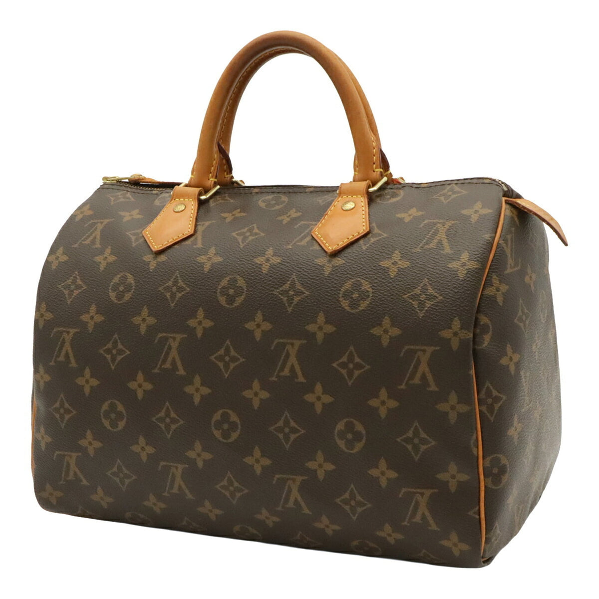 Louis Vuitton Brown Pink Monogram Canvas Boston Bag Handbag (Pre-Owned)