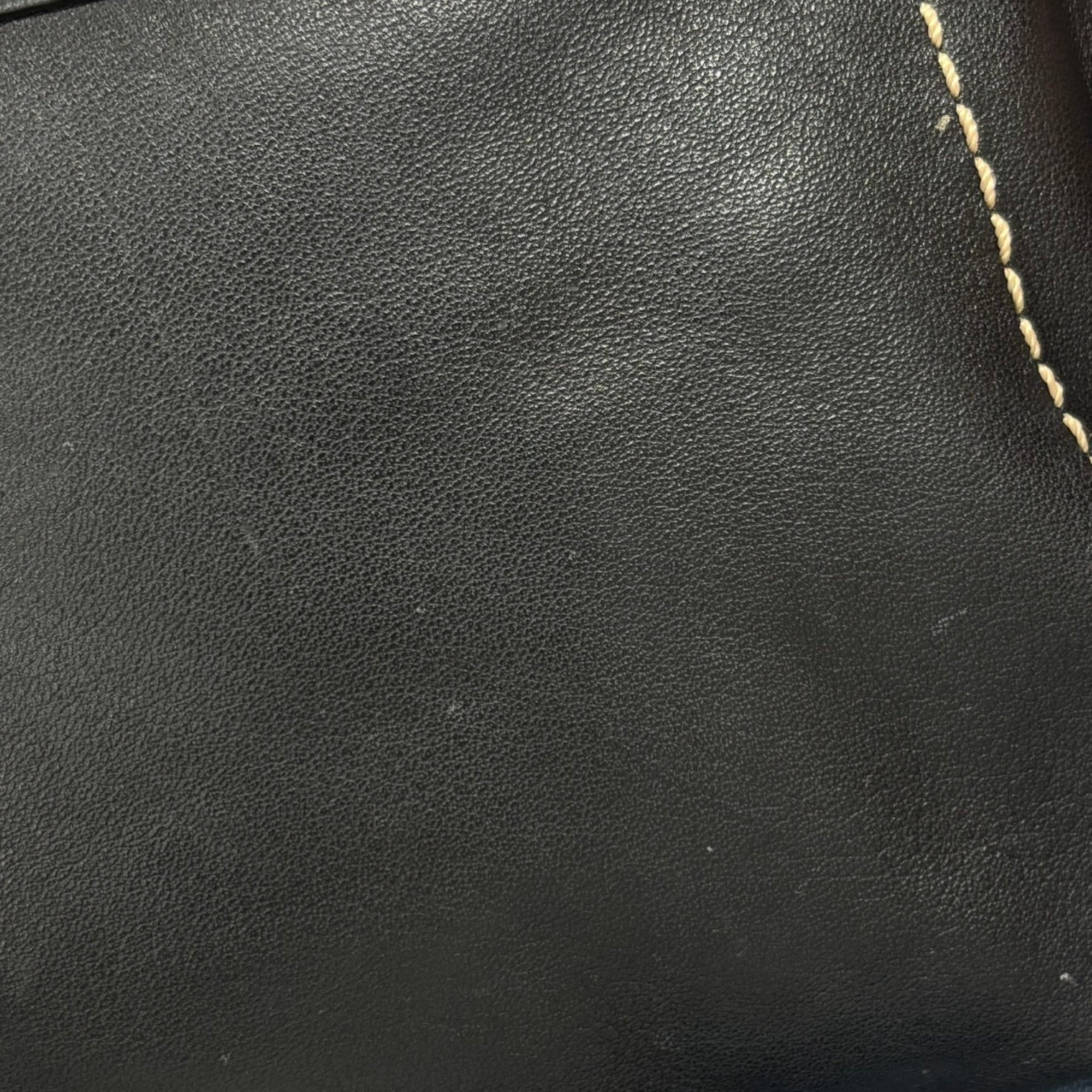 Coach Black Leather Shoulder Bag (Pre-Owned)