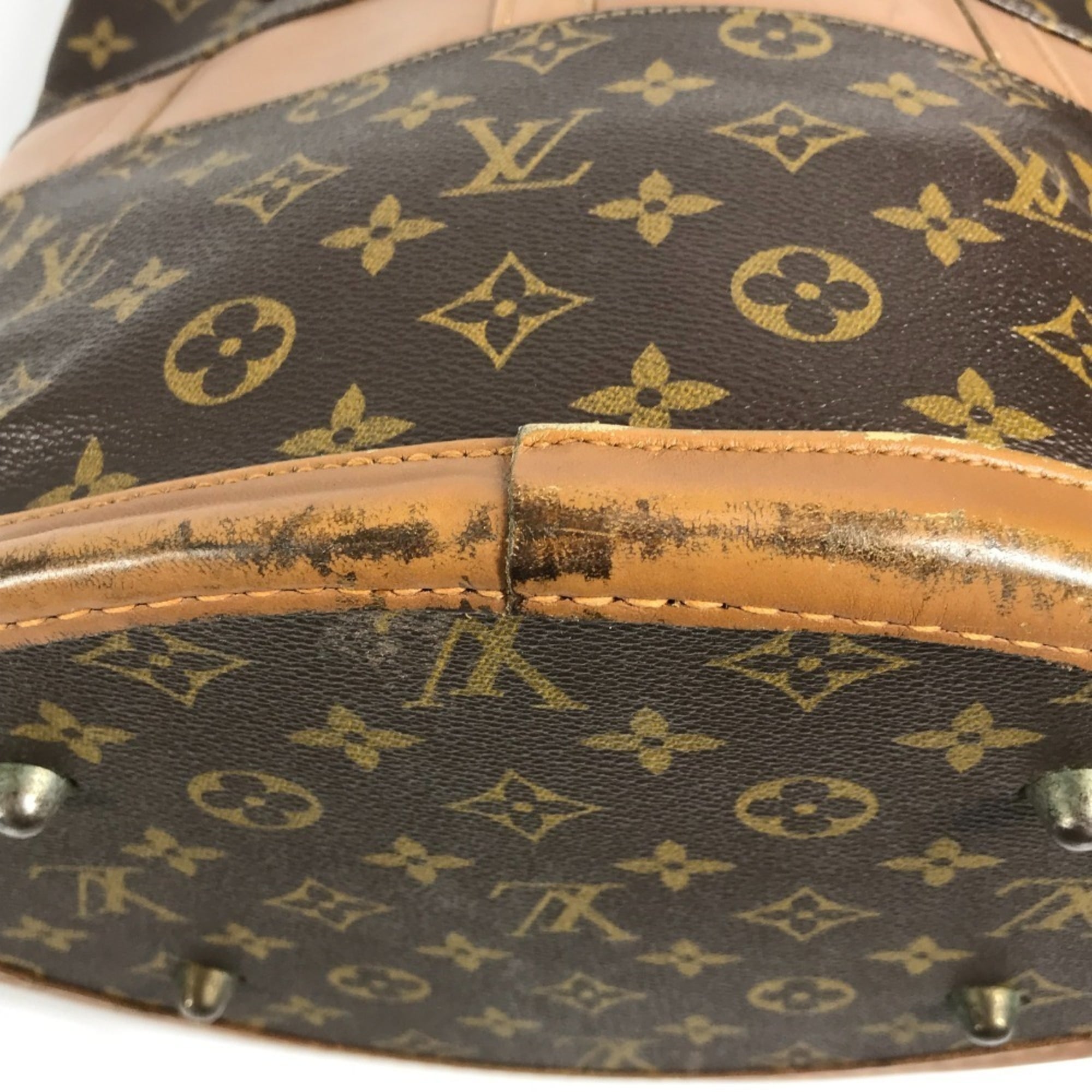 Louis Vuitton Brown Monogram Canvas Handbag Pouch Tote Bag (Pre-Owned)