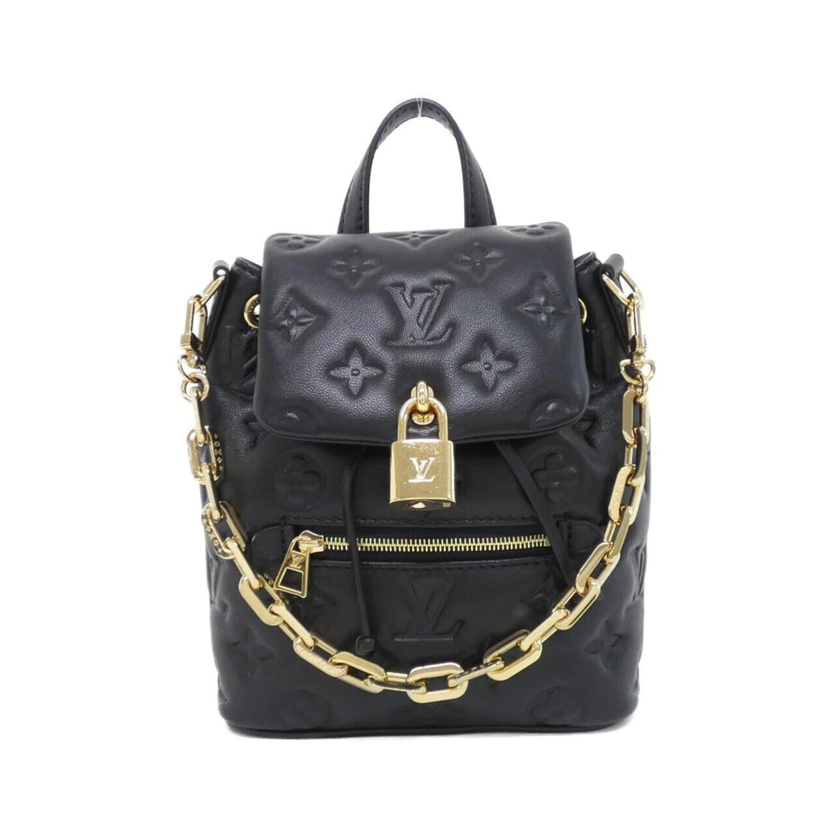Louis Vuitton Black Leather Backpack (Pre-Owned)