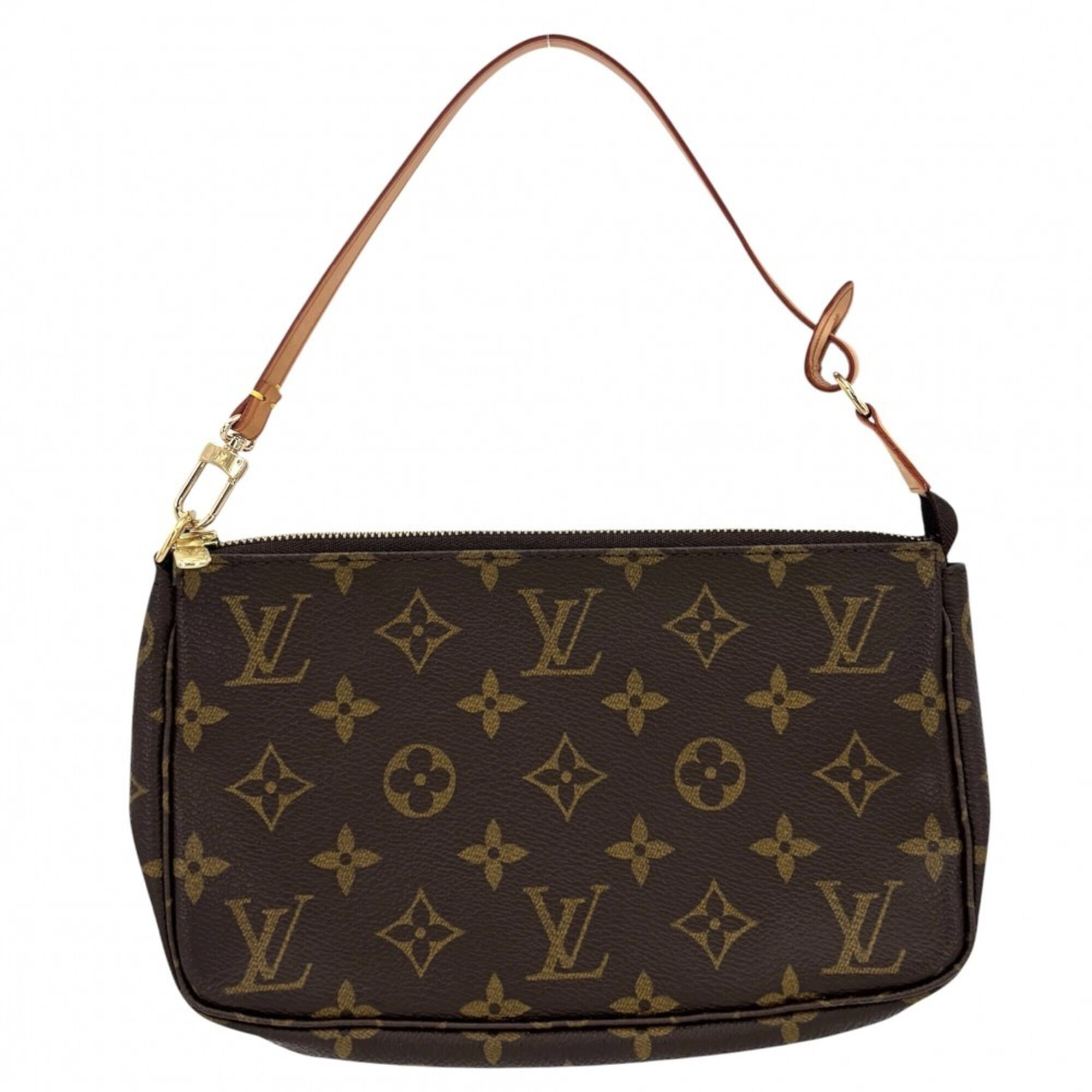 Louis Vuitton Brown Monogram Canvas Handbag Pochette Pouch (Pre-Owned)