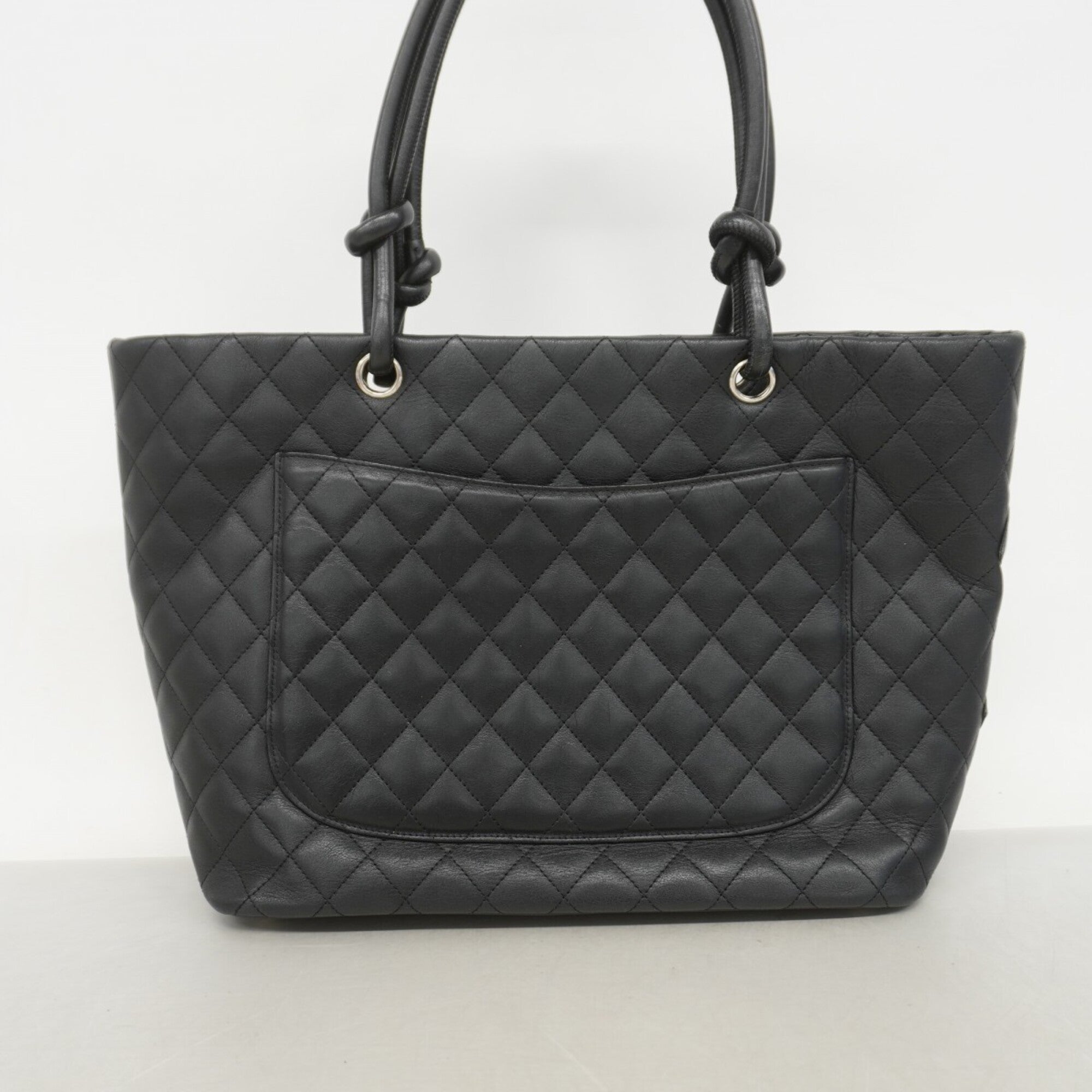 Chanel Black Leather Tote Bag (Pre-Owned)
