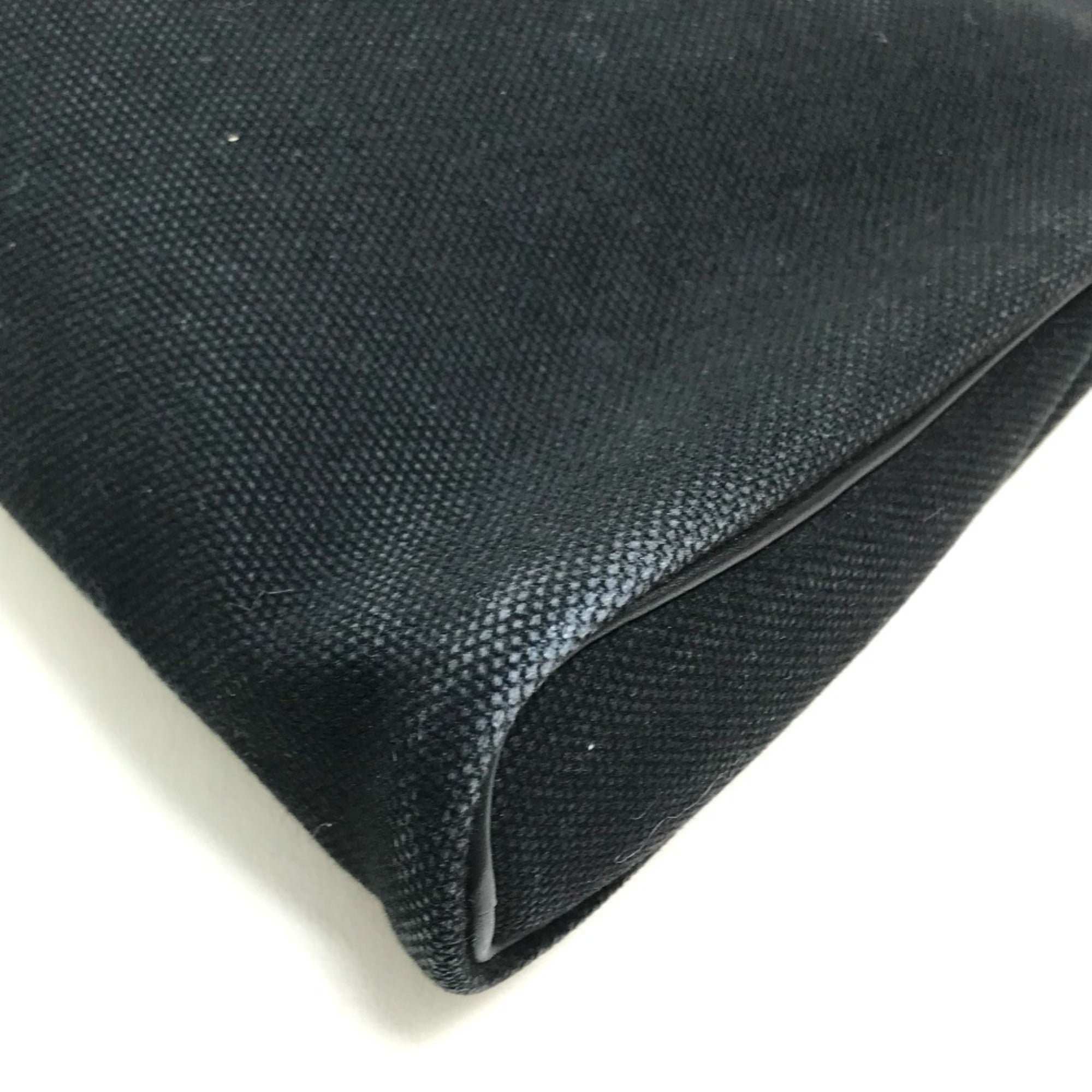 Hermes Black Toile H Handbag Tote Bag (Pre-Owned)