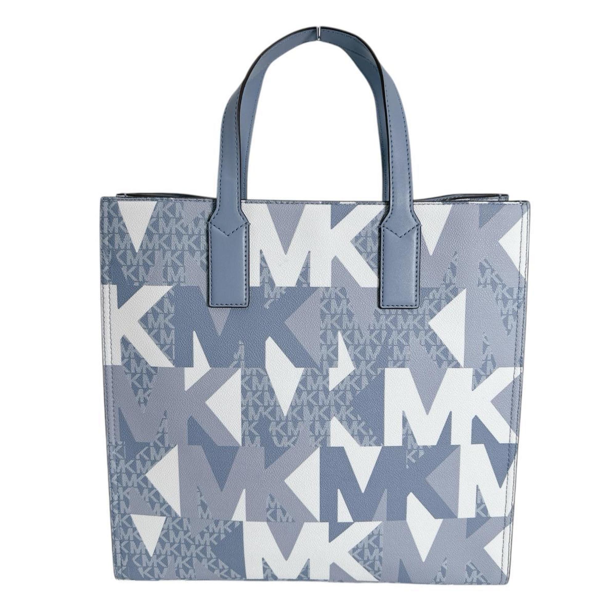 Michael Kors Blue Leather Shoulder Bag Tote Bag (Pre-Owned)