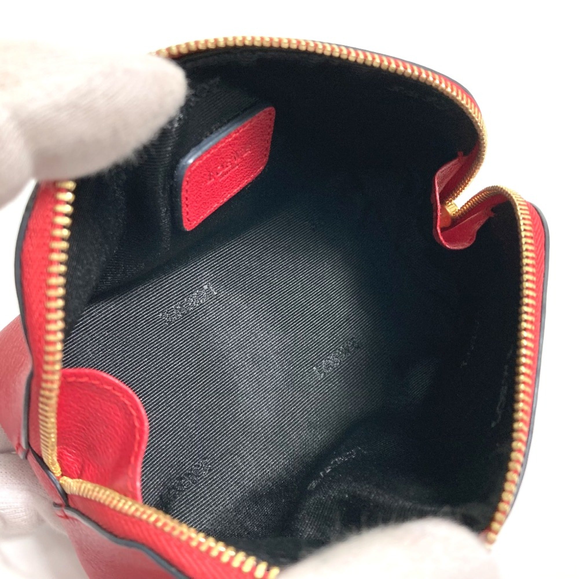 Loewe Red Leather Pouch (Pre-Owned)