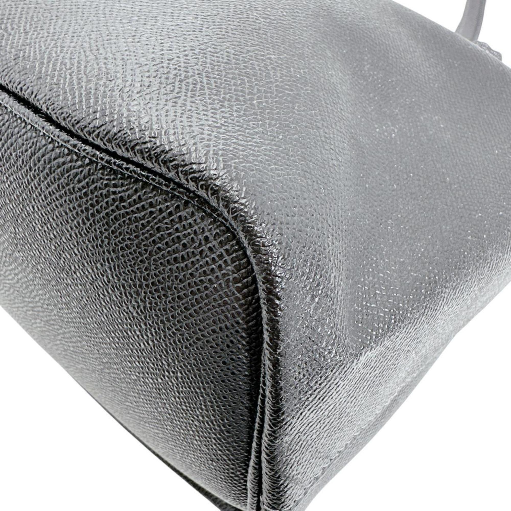 Coach Black Leather Tote Bag (Pre-Owned)