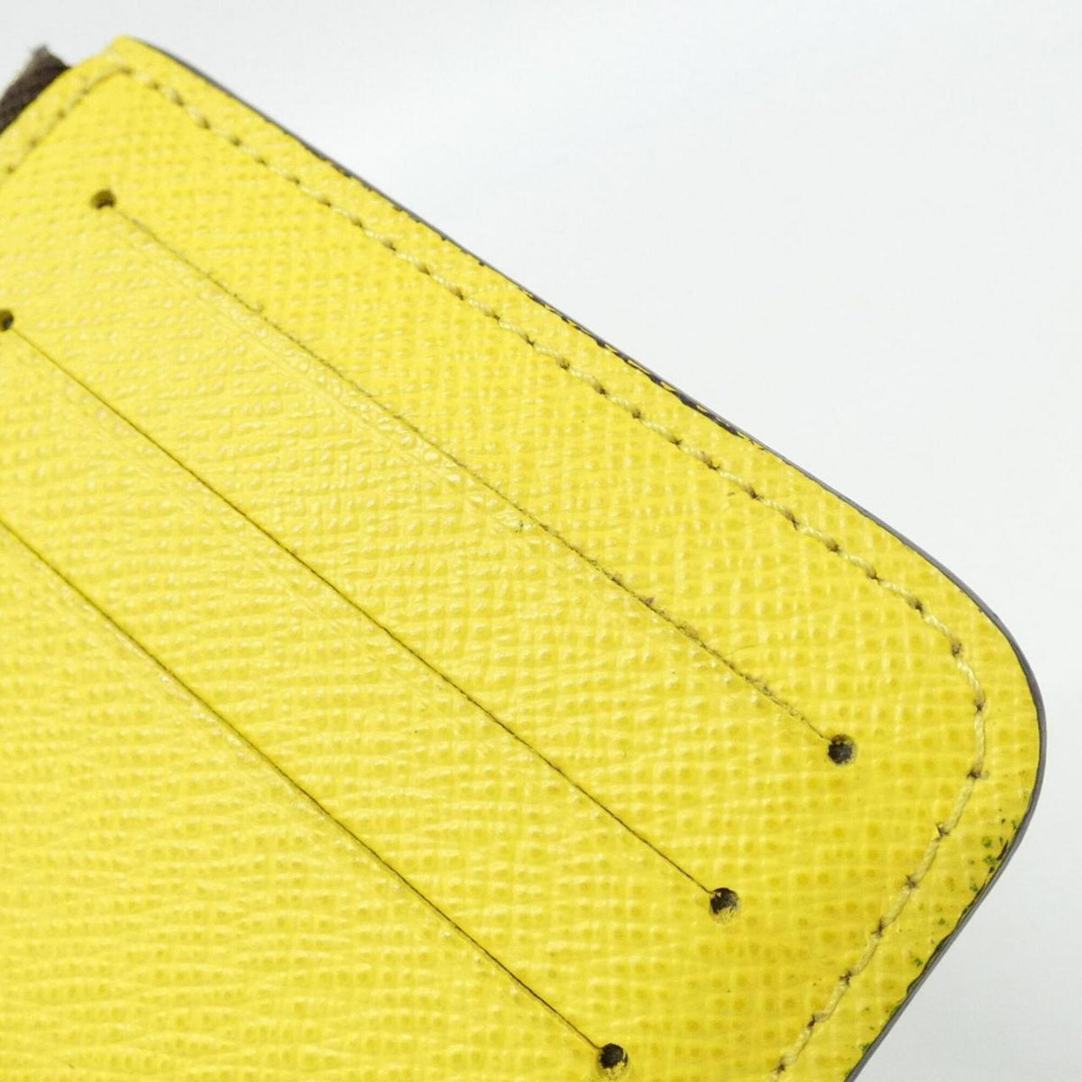 Louis Vuitton Jaune Marron Monogram Monogram Coin Purse/Coin Case (Pre-Owned)